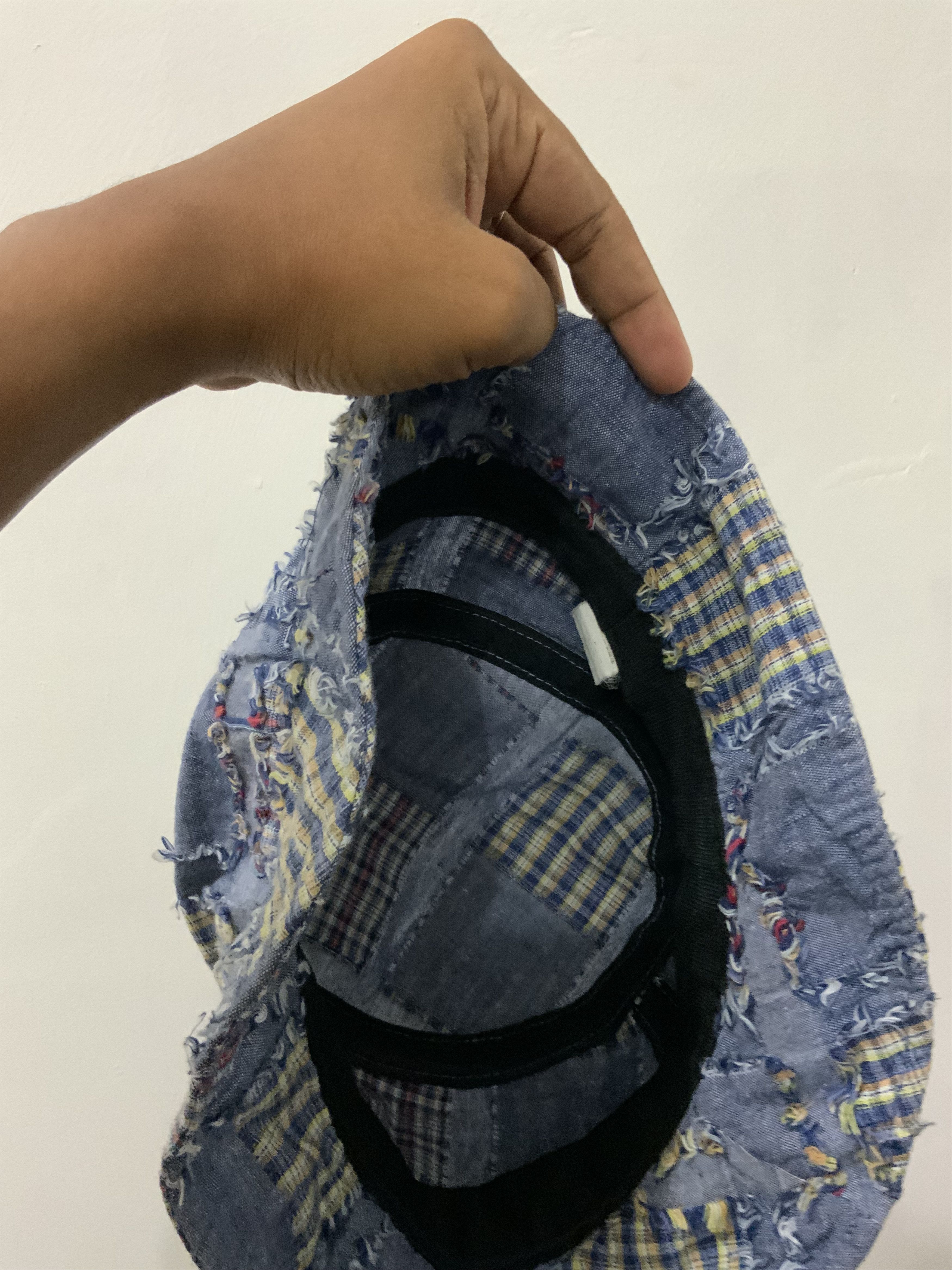 Japanese Brand Patchwork Boro Sashiko Japan Punk Hat Size ONE SIZE - 11 Thumbnail
