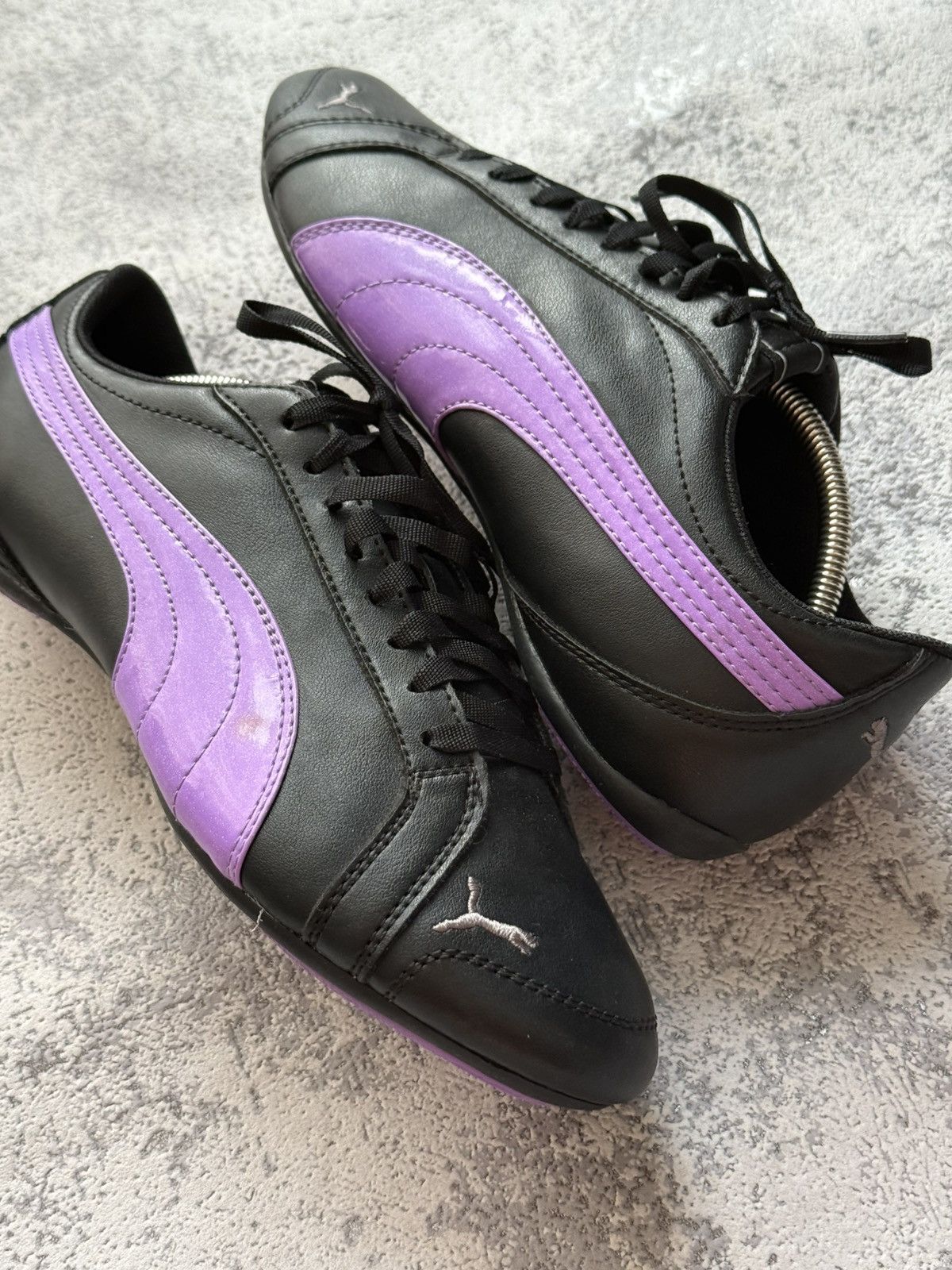 Japanese Brand × Puma × Vintage Vintage Puma Y2K SpeedCat Leather Shoes Size 38 Size US 7.5 / IT 37.5 - 2 Thumbnail