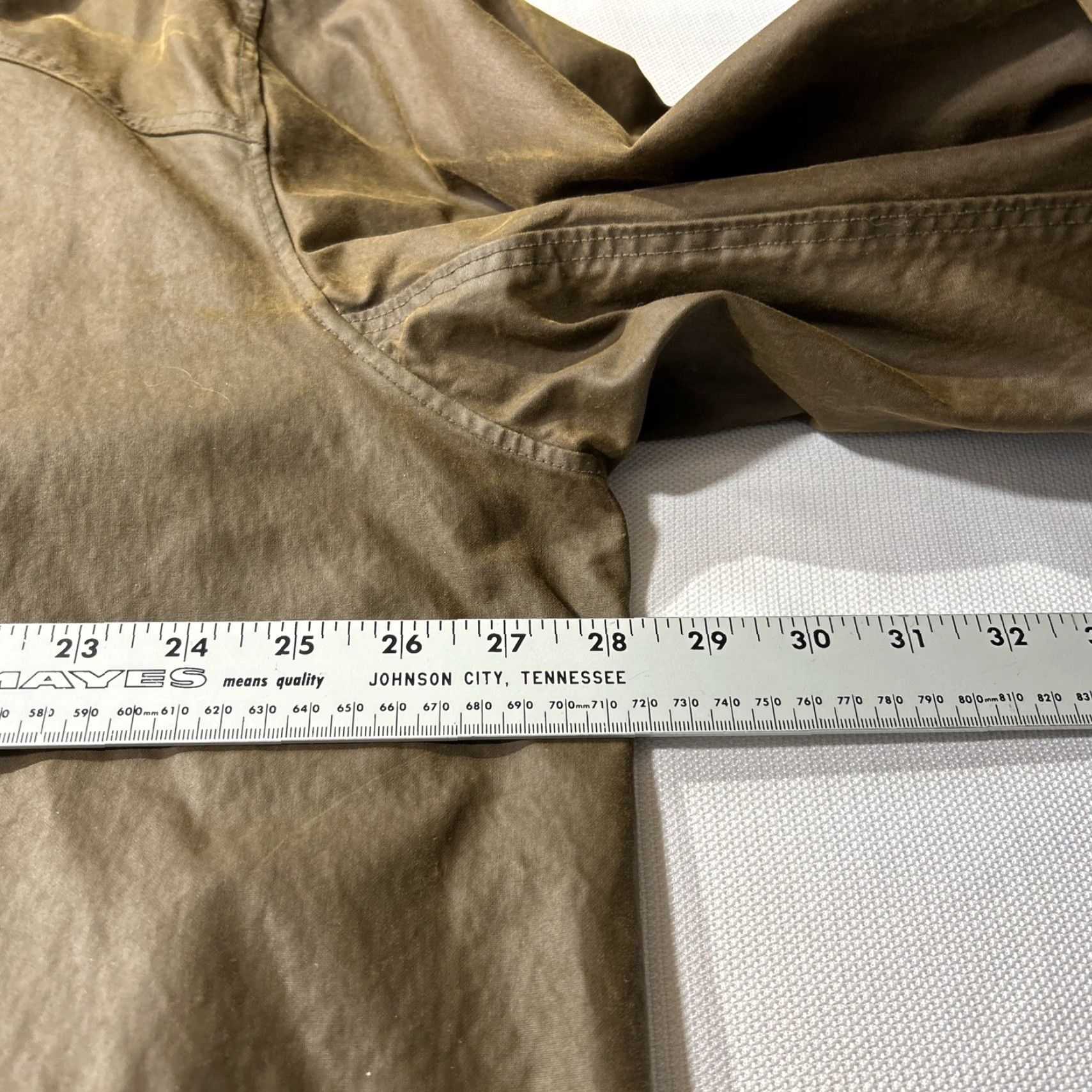 Ralph Lauren VINTAGE Ralph Lauren Double RL Oiled Cloth Waxed Trench Coat Chore Jacket Corduroy Men 2XL Brown Waxed Cotton Canvas 90s Western Coat Mens Size US XXL / EU 58 / 5 - 5 Thumbnail