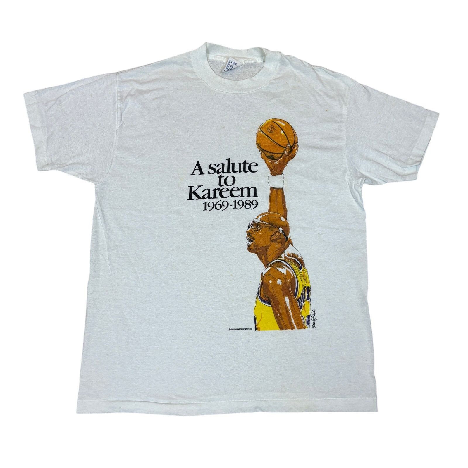 Vintage Vintage 1988 Salute to Kareem Abduljabbar T Shirt Large Size US L / EU 52-54 / 3 - 1 Thumbnail