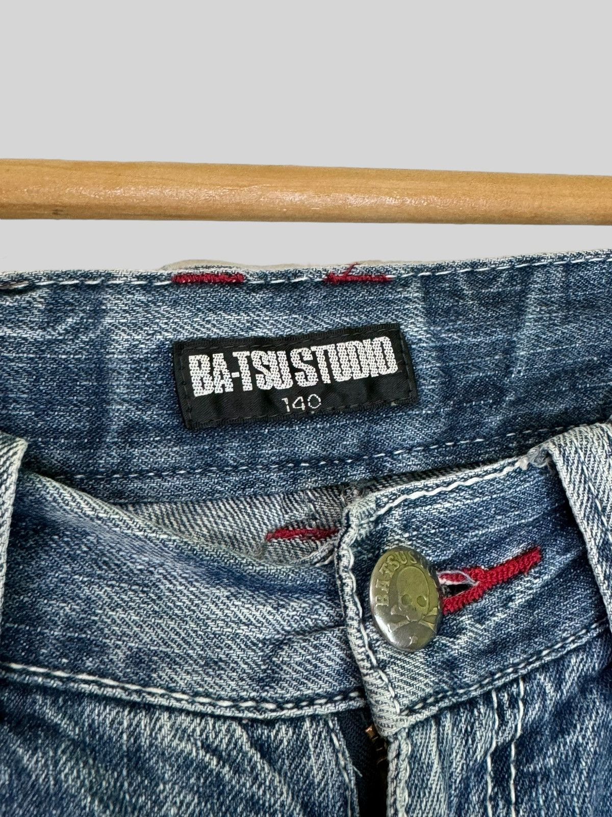 Japanese Brand × Vintage BA-TSU STUDIO ROCK STAR PAINT SPLASHED ACID WASH DENIM JEANS Size US 27 - 8 Thumbnail
