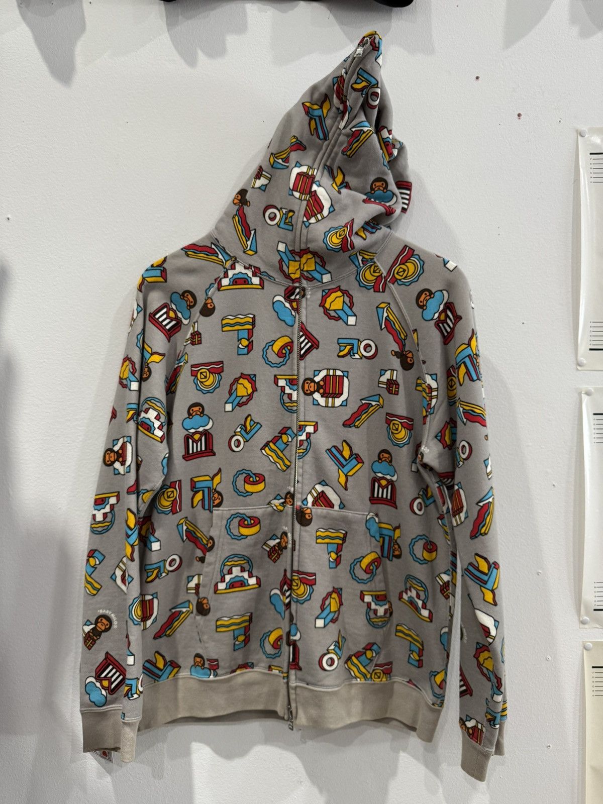 Bape Baby Milo All Over Print Full Zip Up Hoodie Size US M / EU 48-50 / 2 - 1 Thumbnail