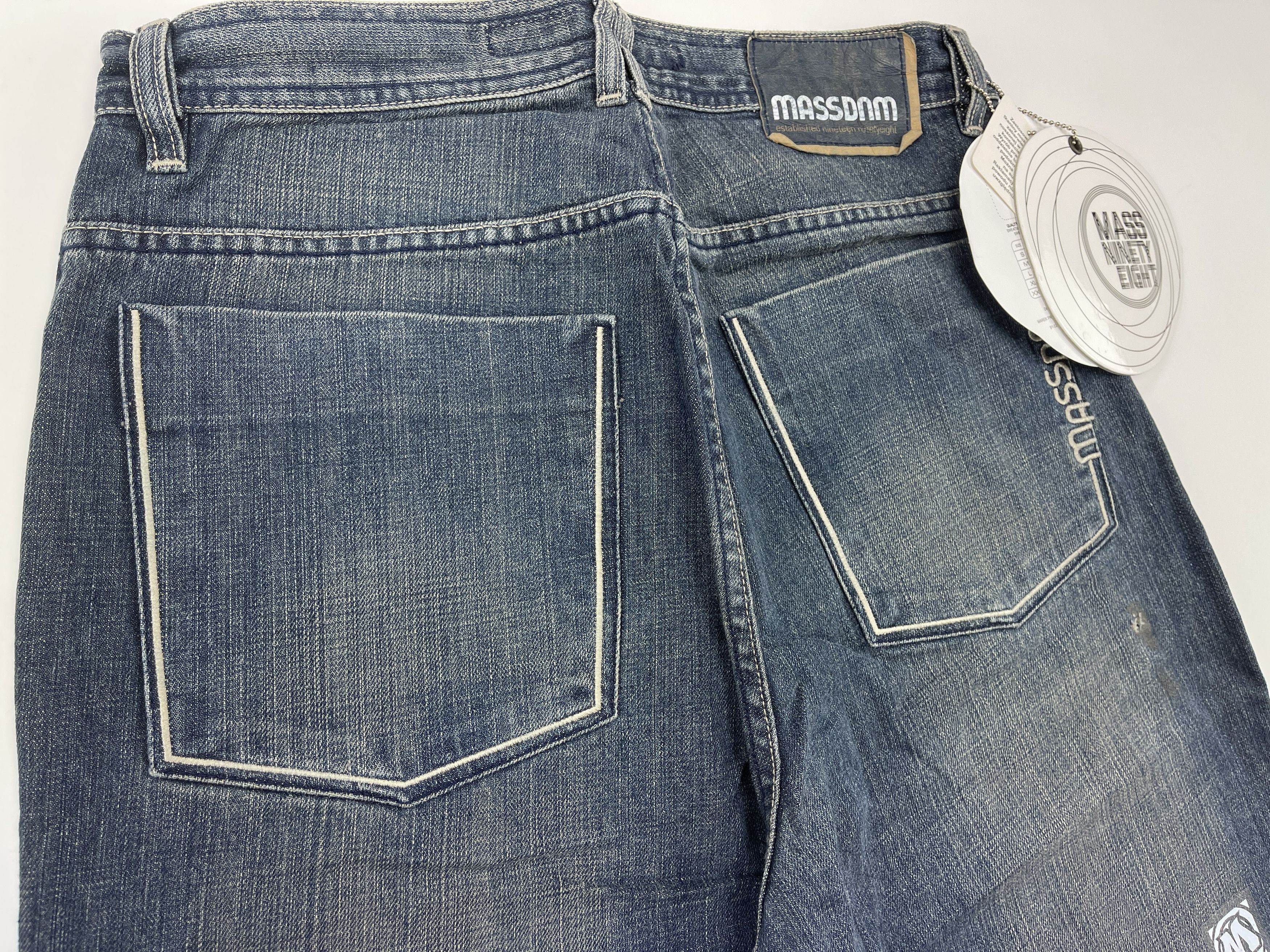Vintage Mass DNM jeans, blue, vintage baggy 90s hip hop mens size 34 Size US 34 / EU 50 - 6 Thumbnail