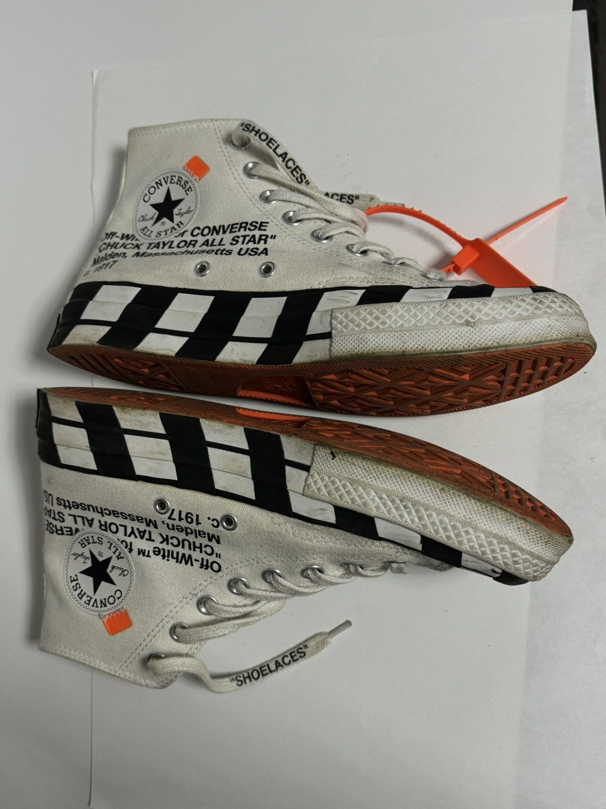 Converse × Off-White Converse chuck taylor all star 70 Hi off white Size US 7.5 / EU 40-41 - 3 Thumbnail