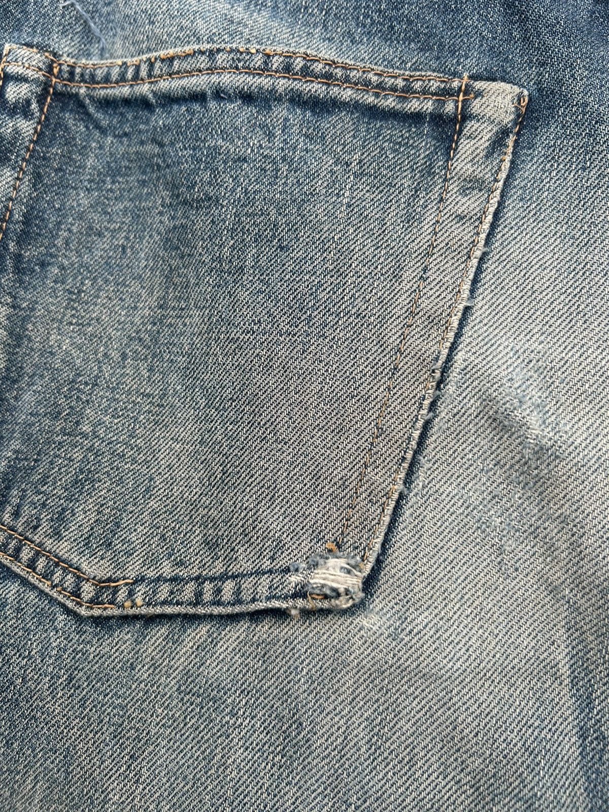 Kapital Vintage FOB Selvedge Distressed Rusty Mudwash Denim Jeans Size US 28 / EU 44 - 11 Thumbnail