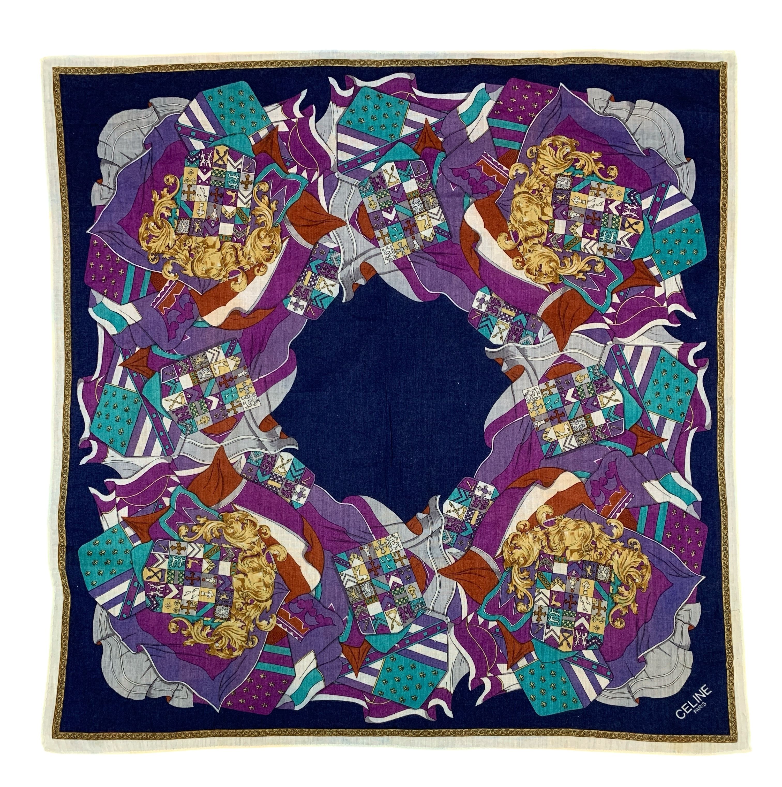 Celine × Vintage Vintage Celine Handkerchief/Neckerchief - HKA977 Size ONE SIZE - 2 Thumbnail