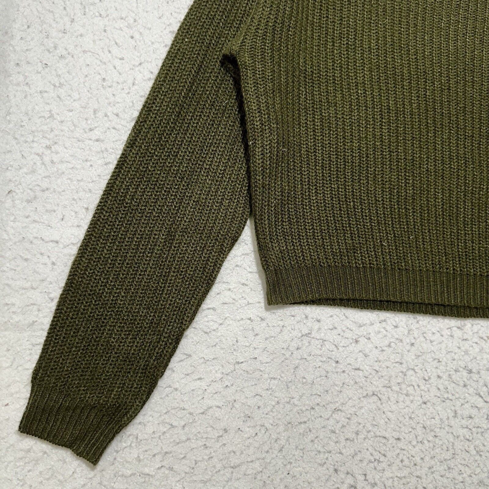 Other Pretty Little Thing Small / Medium Green Cropped Sweater Size M / US 6-8 / IT 42-44 - 7 Thumbnail