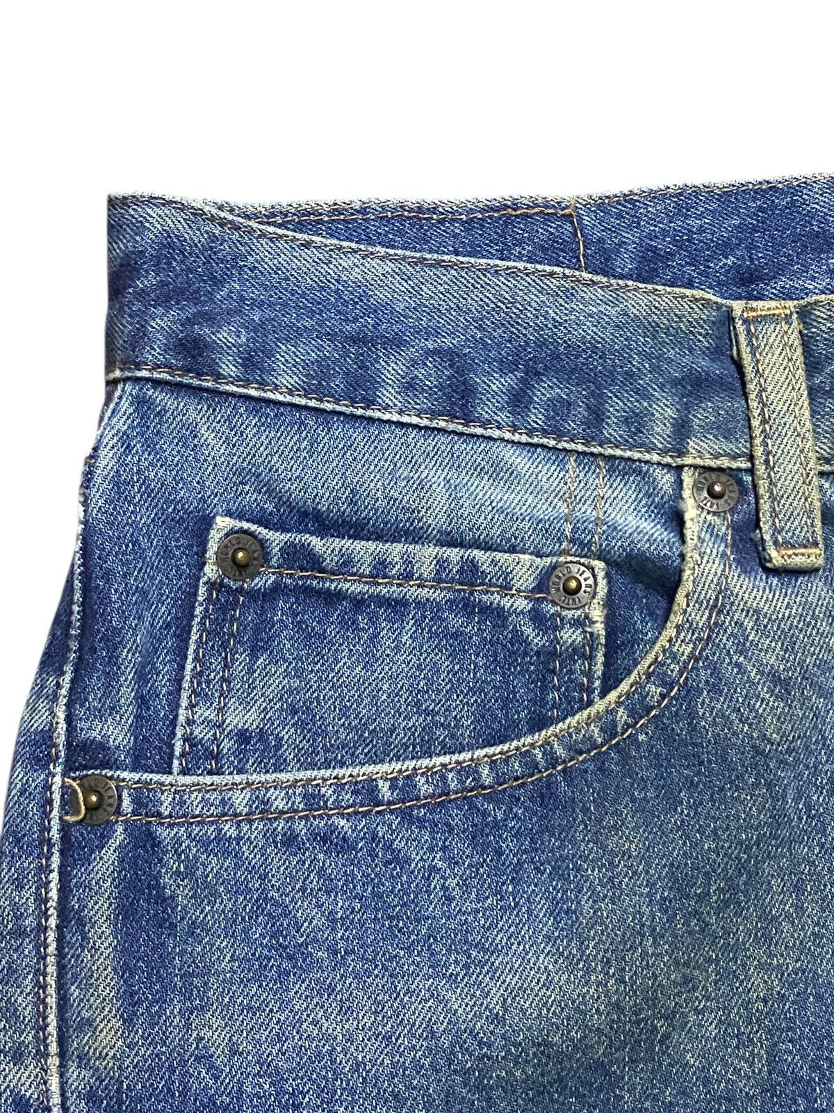 Warehouse Vintage Warehouse Sand Wash Distressed Baggy Jeans Size US 33 - 8 Thumbnail