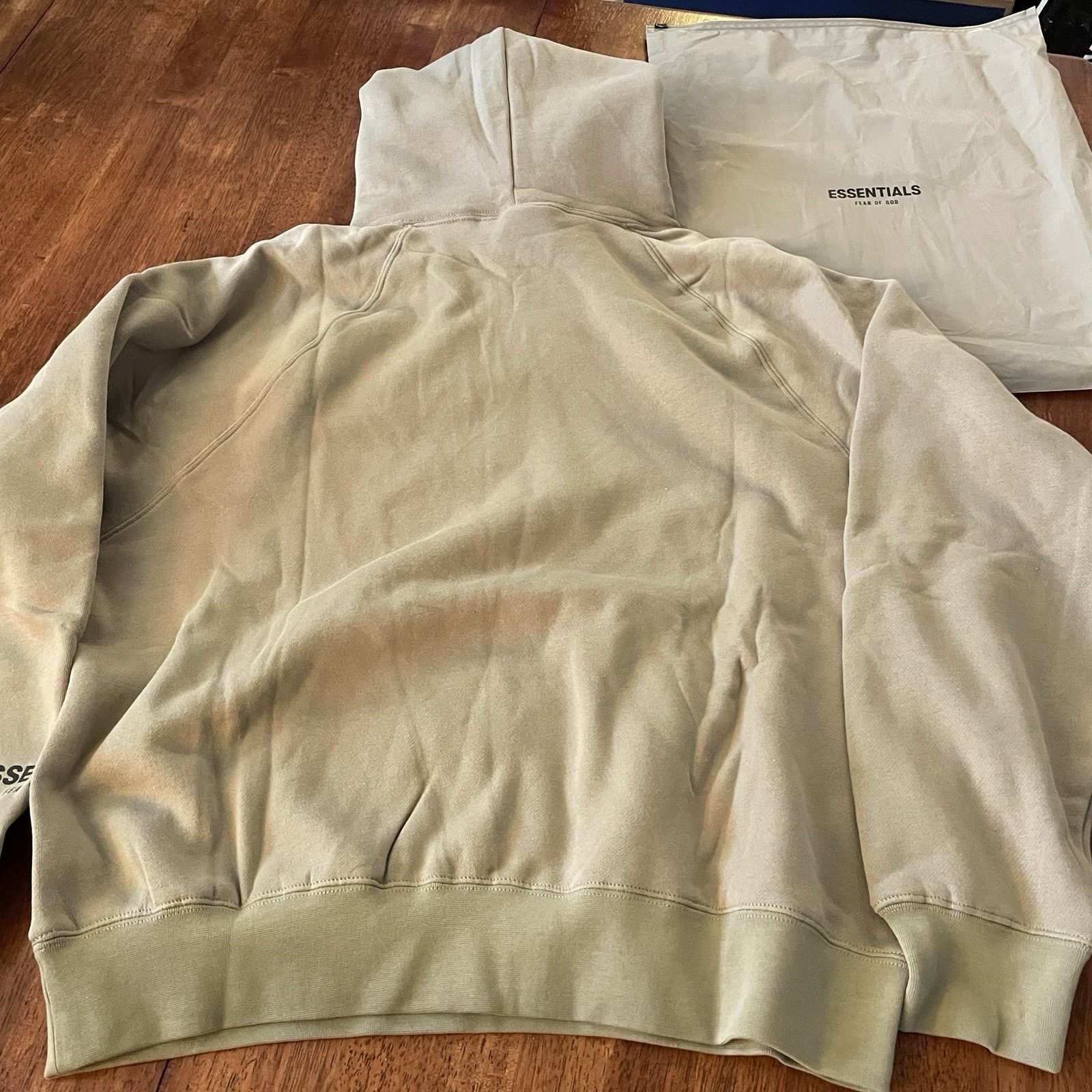 Essentials Essentials Fear Of God Hoodie Logo Reflective Olive Beige XS Size US XS / EU 42 / 0 - 3 Thumbnail