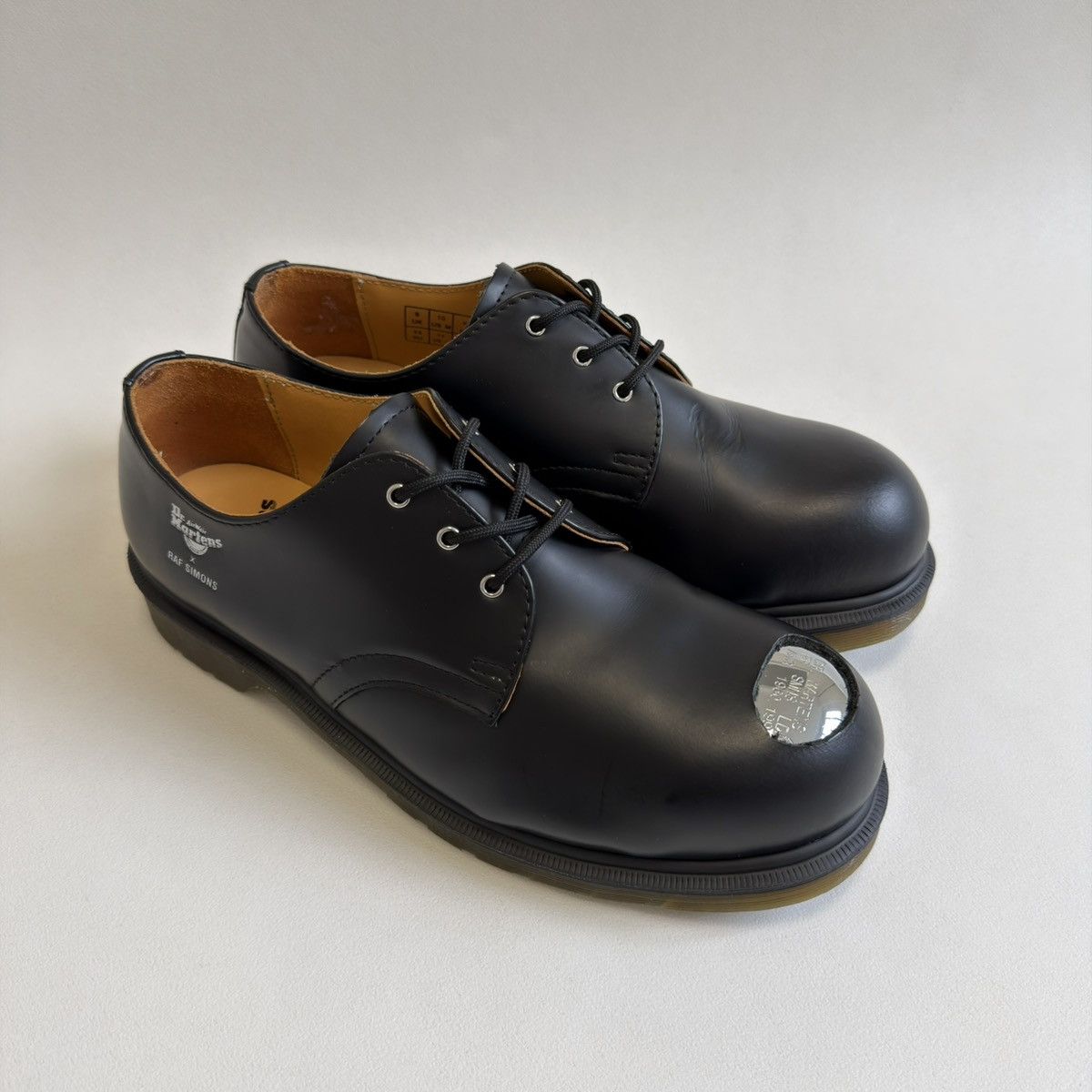 Raf Simons Keaton 1 Black Leather Metal Toe Cap Shoes Size US 10 / EU 43 - 16 Thumbnail