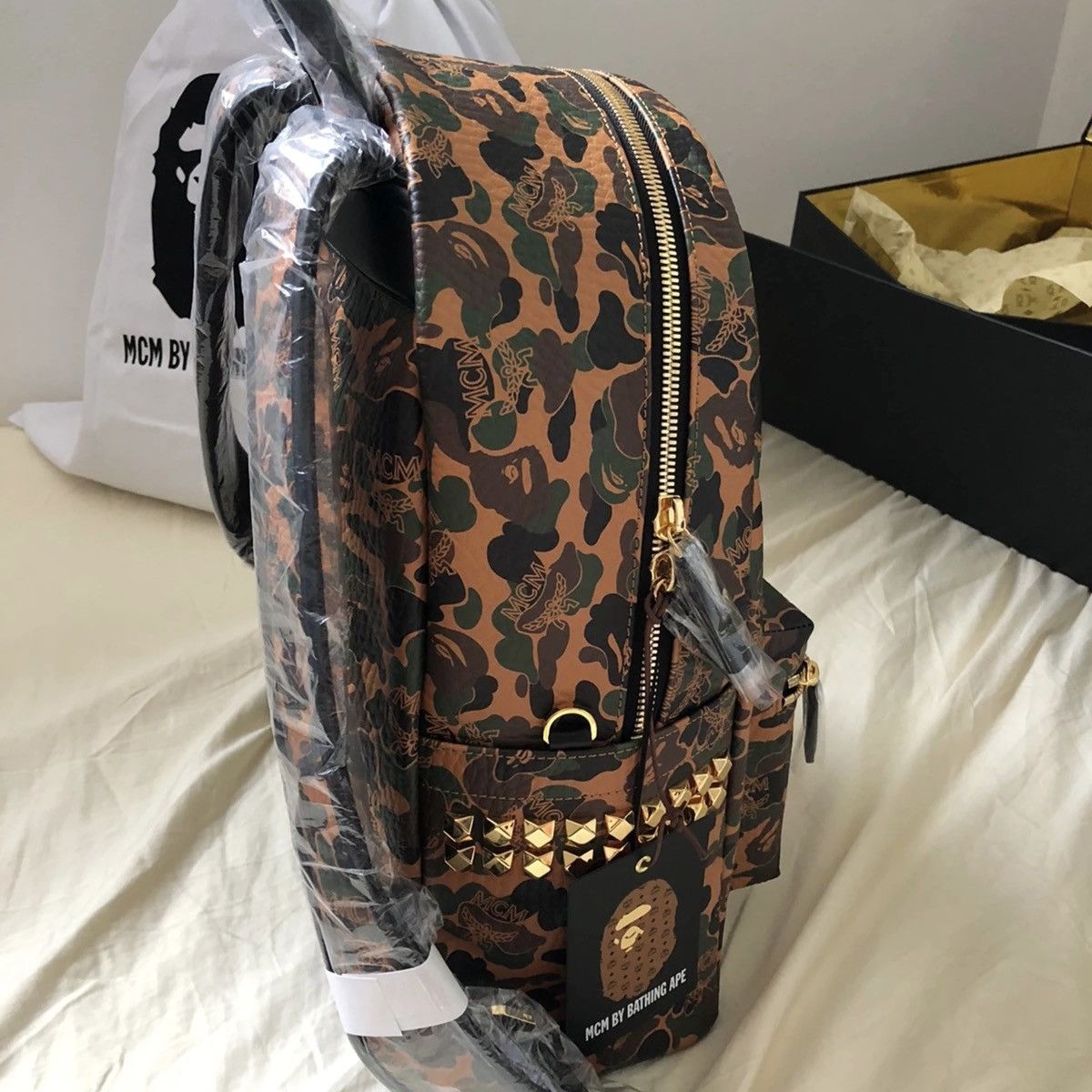 Bape × MCM Bape x MCM Stark Backpack Size ONE SIZE - 4 Thumbnail