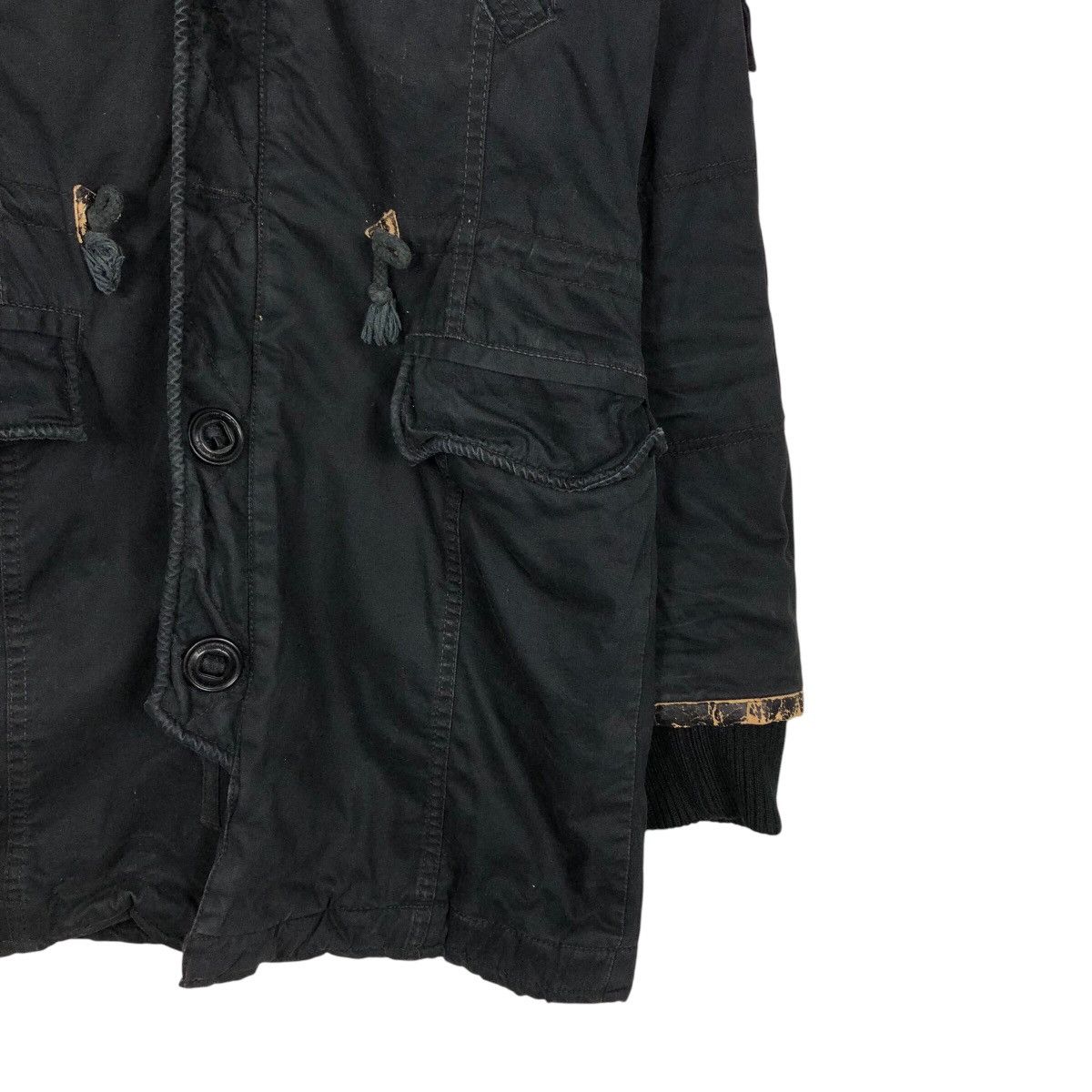 Japanese Brand Vintage Parka Jacket Moussy Military Design Mink Fur Hoodie Size US M / EU 48-50 / 2 - 6 Thumbnail