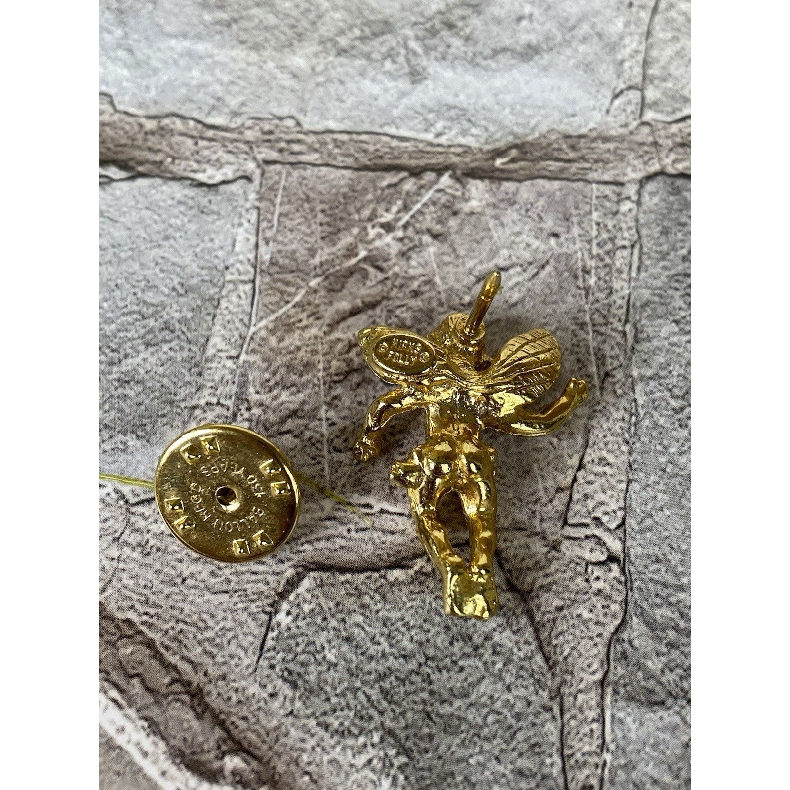 Other NEW KIRK'S FOLLY GT Yellow Crystal Pave Cherub LAPEL PIN Size ONE SIZE - 4 Thumbnail