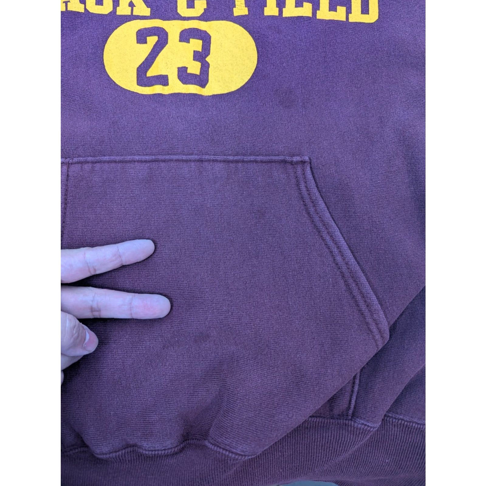 Champion VINTAGE Champion Reverse Weave Hoodie USC Trojans Football 80s 90s College USA Made Sz M Maroon Unisex Adults Boys Womens Size US M / EU 48-50 / 2 - 2 Thumbnail
