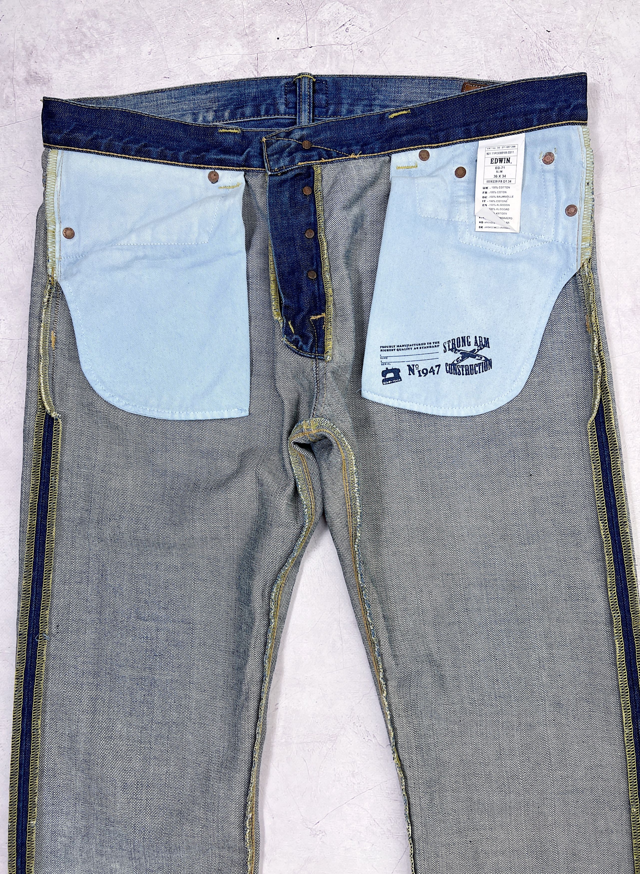 Edwin × Japanese Brand Edwin Denim Pant Jeans ED-71 Slim Size US 36 / EU 52 - 15 Thumbnail