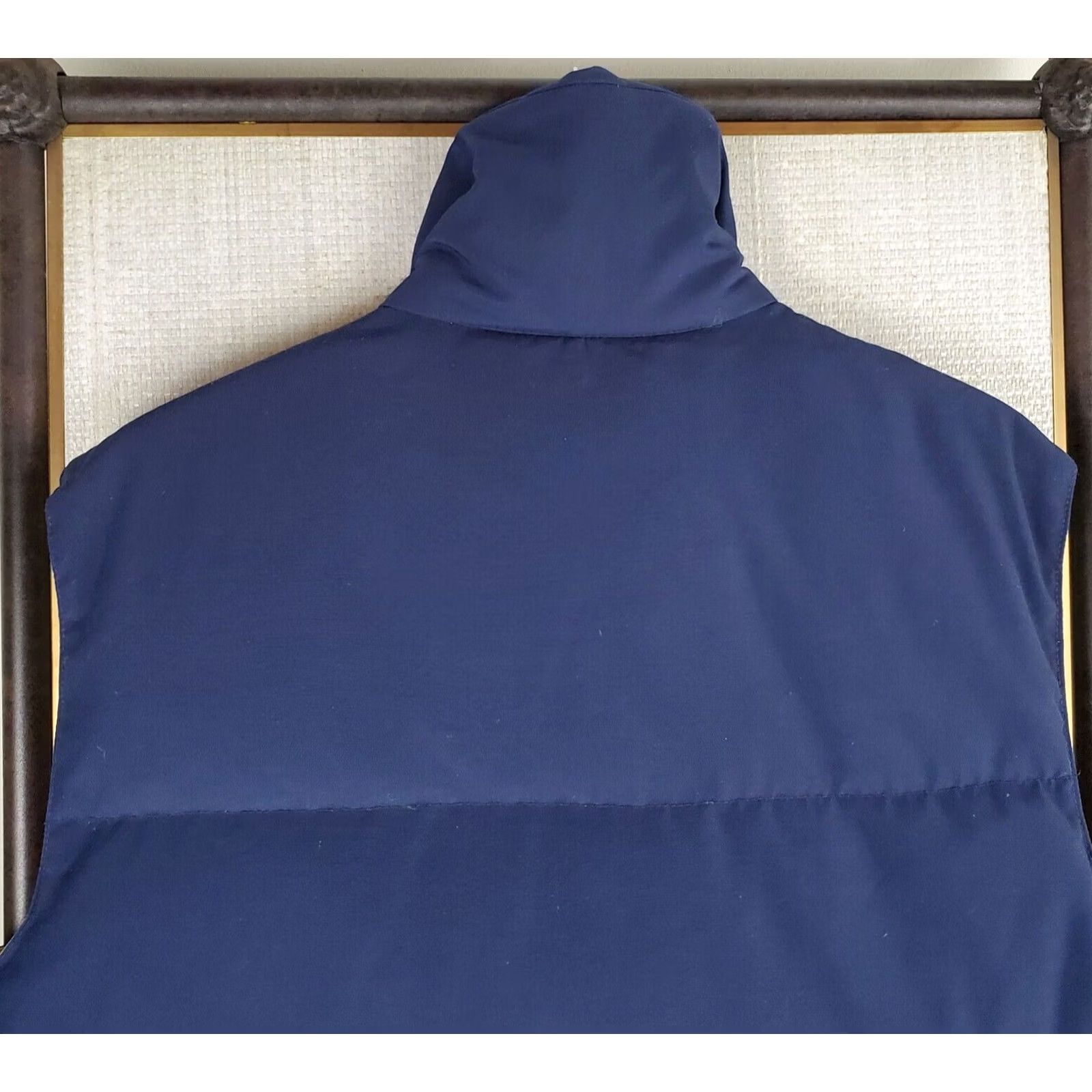 Vintage VINTAGE Down Wind Vest XL Tall Blue Goose Down Quilted Puffer Snap Front Insulated Wind Water Resistant Mens Vest Gilet Waistcoat USA Made XS no? Size US XL / EU 56 / 4 - 7 Thumbnail