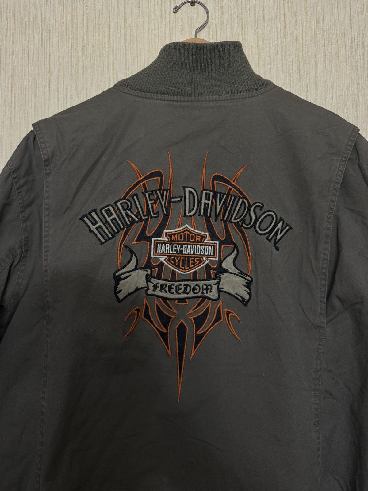 Harley Davidson × Vintage Harley Davidson vintage reversible jacket military m65 Size US XL / EU 56 / 4 - 2 Thumbnail