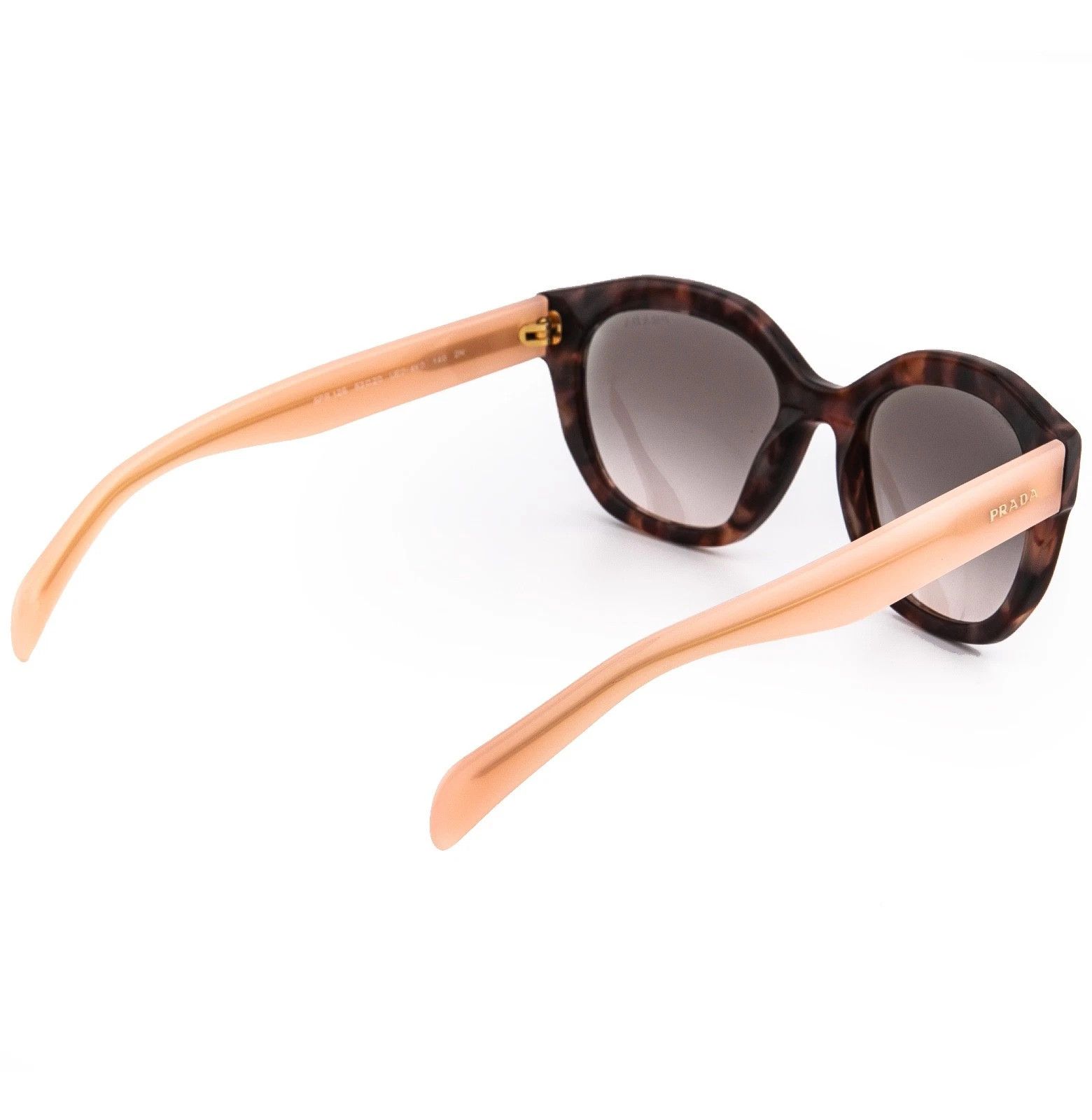 Prada PRADA 12S PR12SS Nude Pink Brown Havana Triangle Sunglasses Size ONE SIZE - 4 Thumbnail