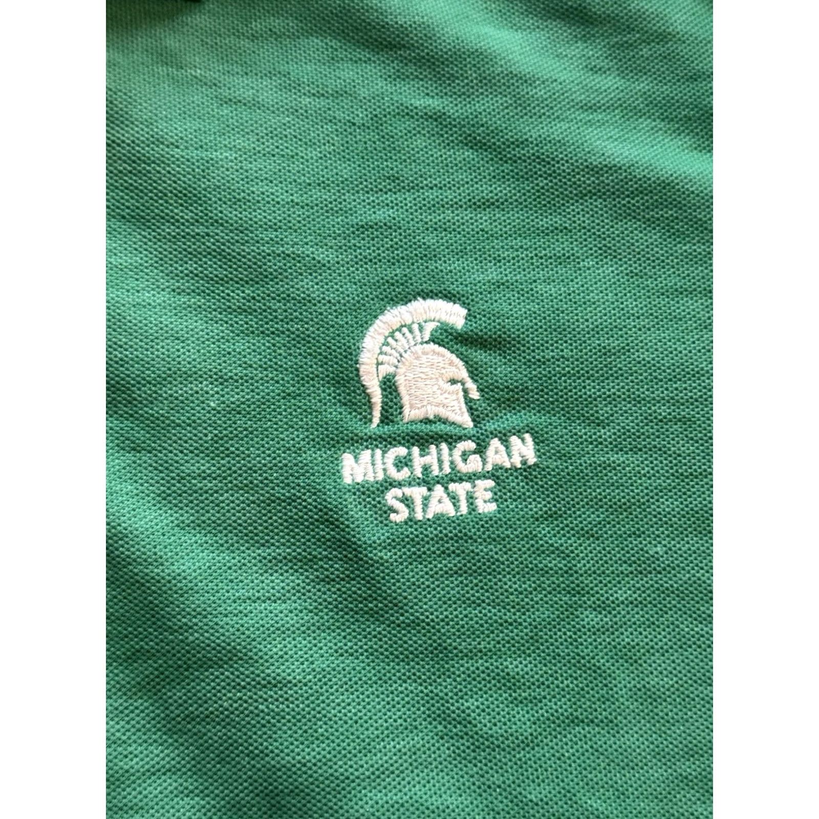 Champion VINTAGE Champion 80s Polo Shirt L Green MSU Spartans Bogart’s Lounge Gentlemen’s Club Mens Size US L / EU 52-54 / 3 - 5 Thumbnail