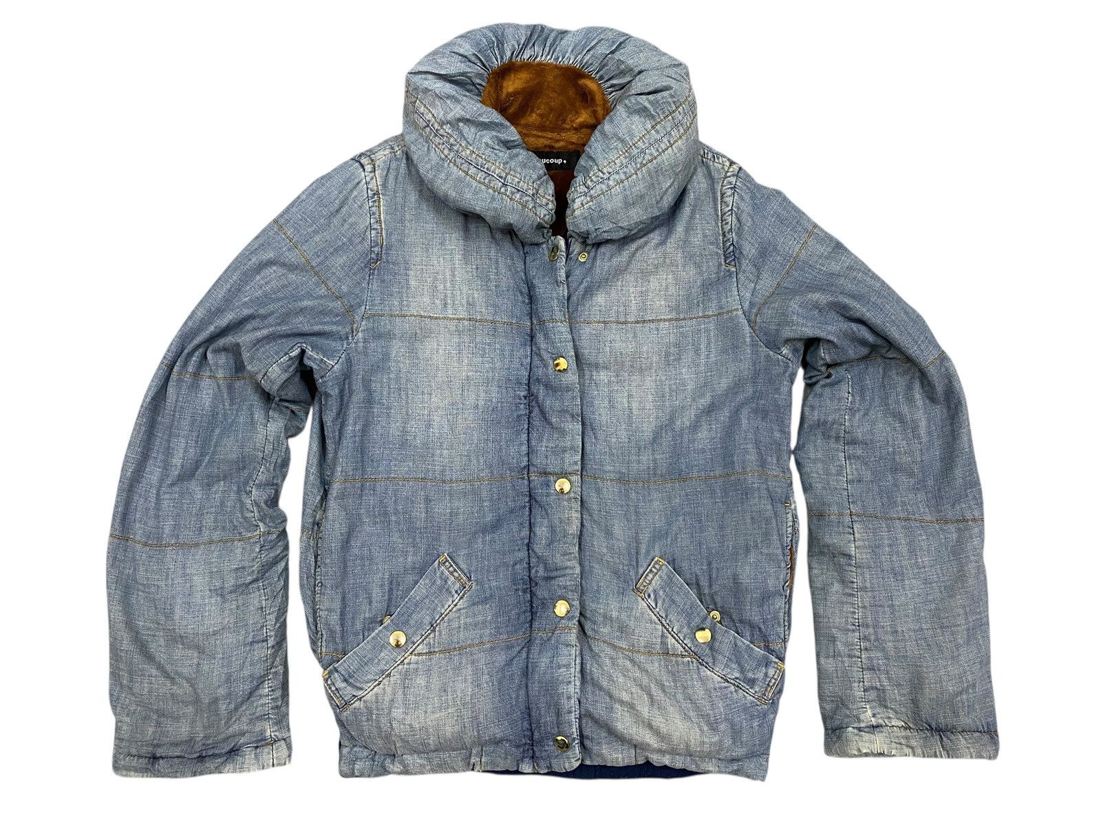 Issey Miyake Mercibeaucoup Archive Washed Jacket Faux Fur Lined Collar Size US M / EU 48-50 / 2 - 3 Thumbnail