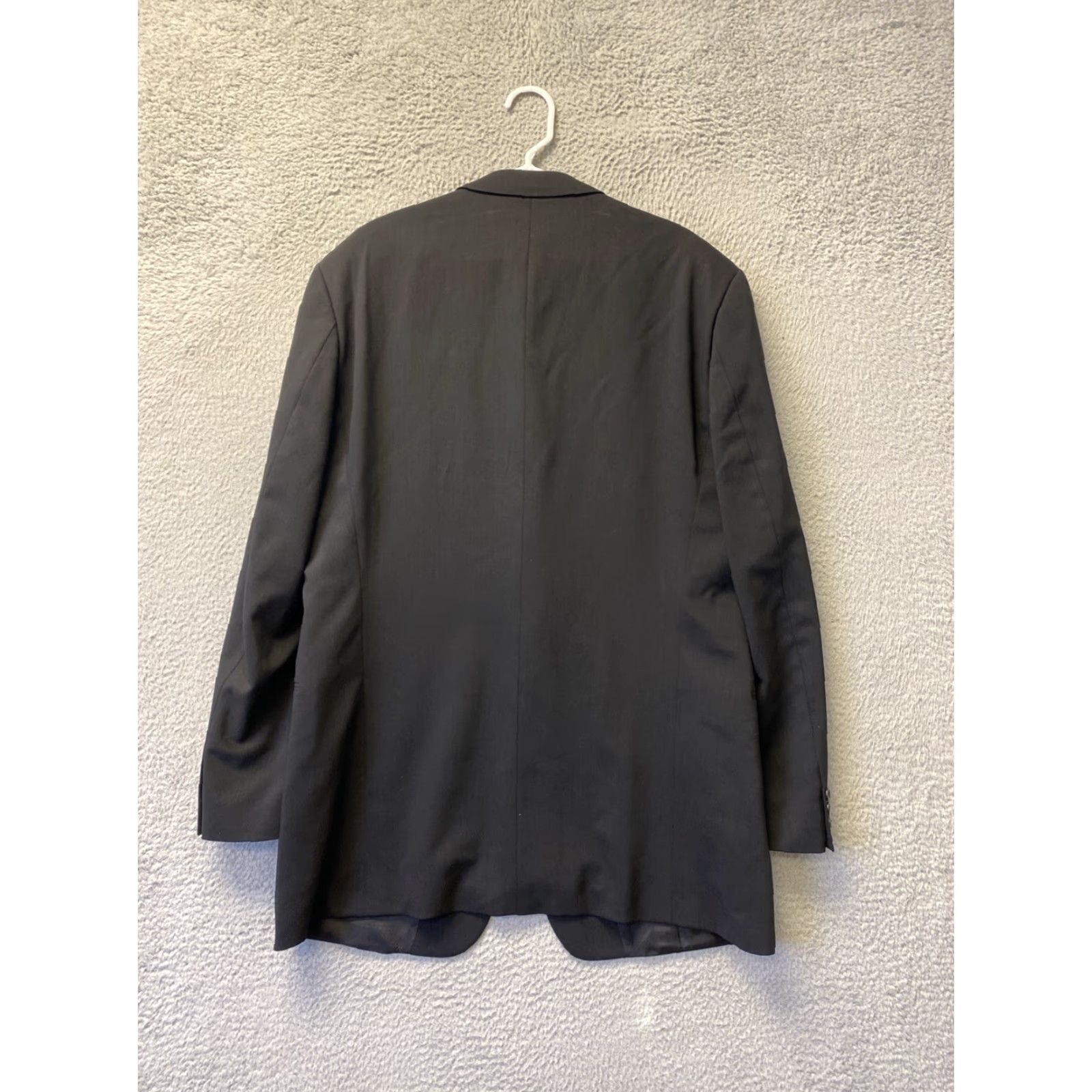 Hugo Boss VINTAGE HUGO BOSS Blazer Single-Breasted 3-Button Wool Black 46L Men’s Long Regular Suit Coat Mens Size 46L - 5 Thumbnail