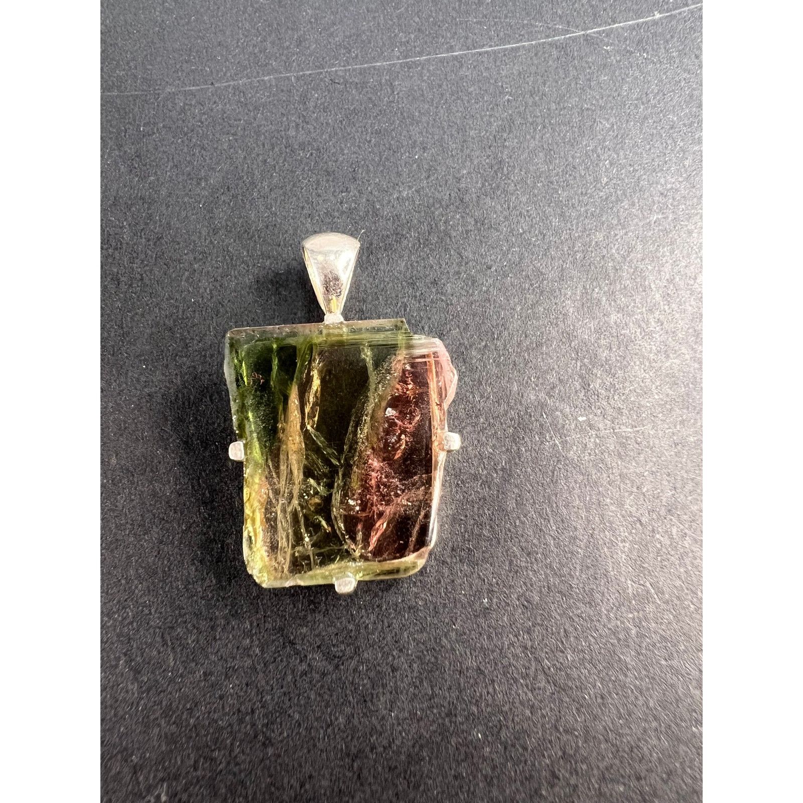 Other NEW watermelon tourmaline sterling silver pendant 2.52 grams Size ONE SIZE - 8 Thumbnail