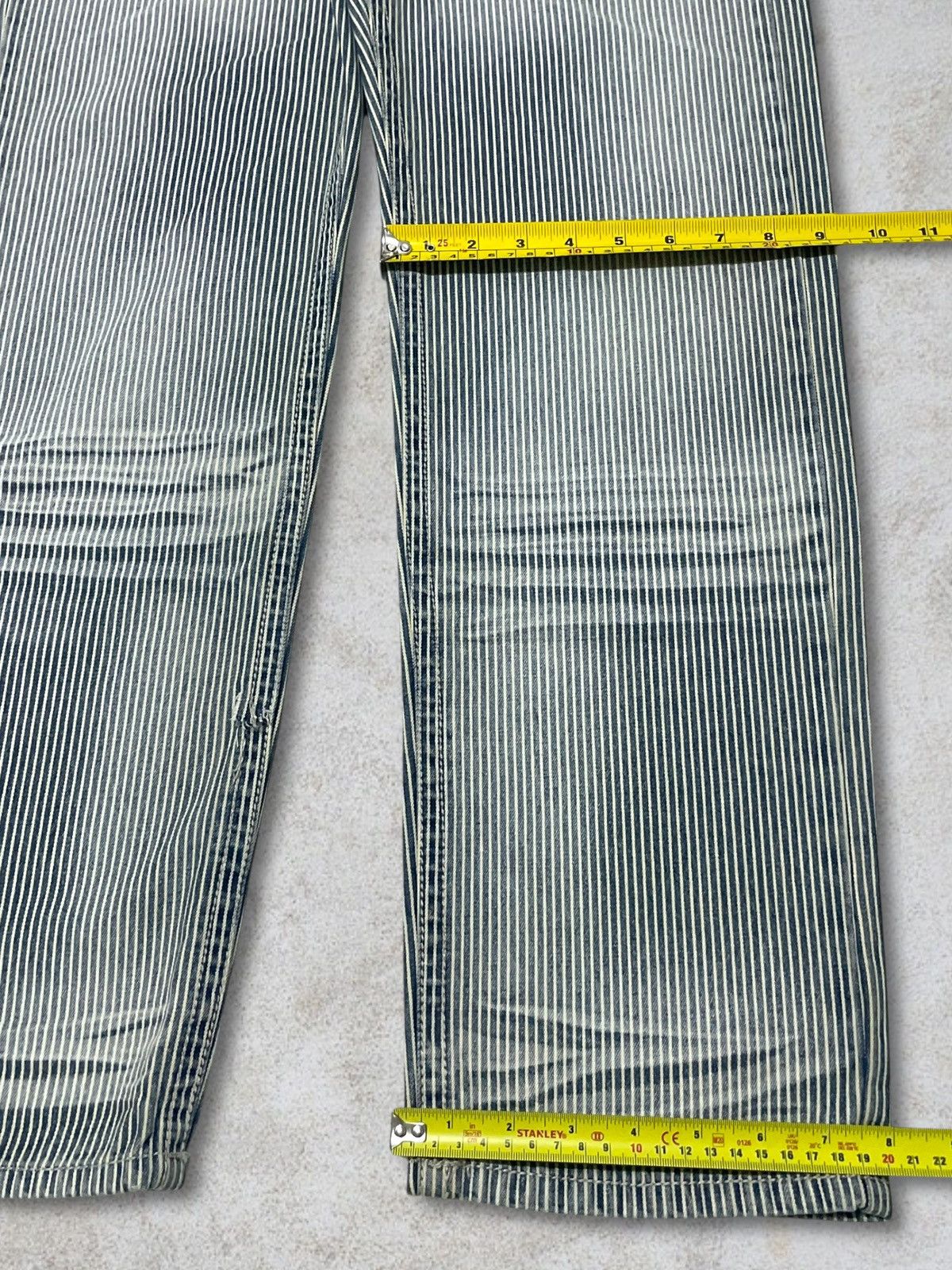 Vintage Vintage Japanese Denim Hickory Iconic Stripe Railroad Jeans Size US 32 / EU 48 - 13 Thumbnail