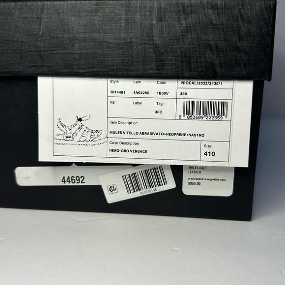 Versace New Authentic Versace logo-debossed caged sandals Size US 8.5 / EU 41-42 - 2 Thumbnail