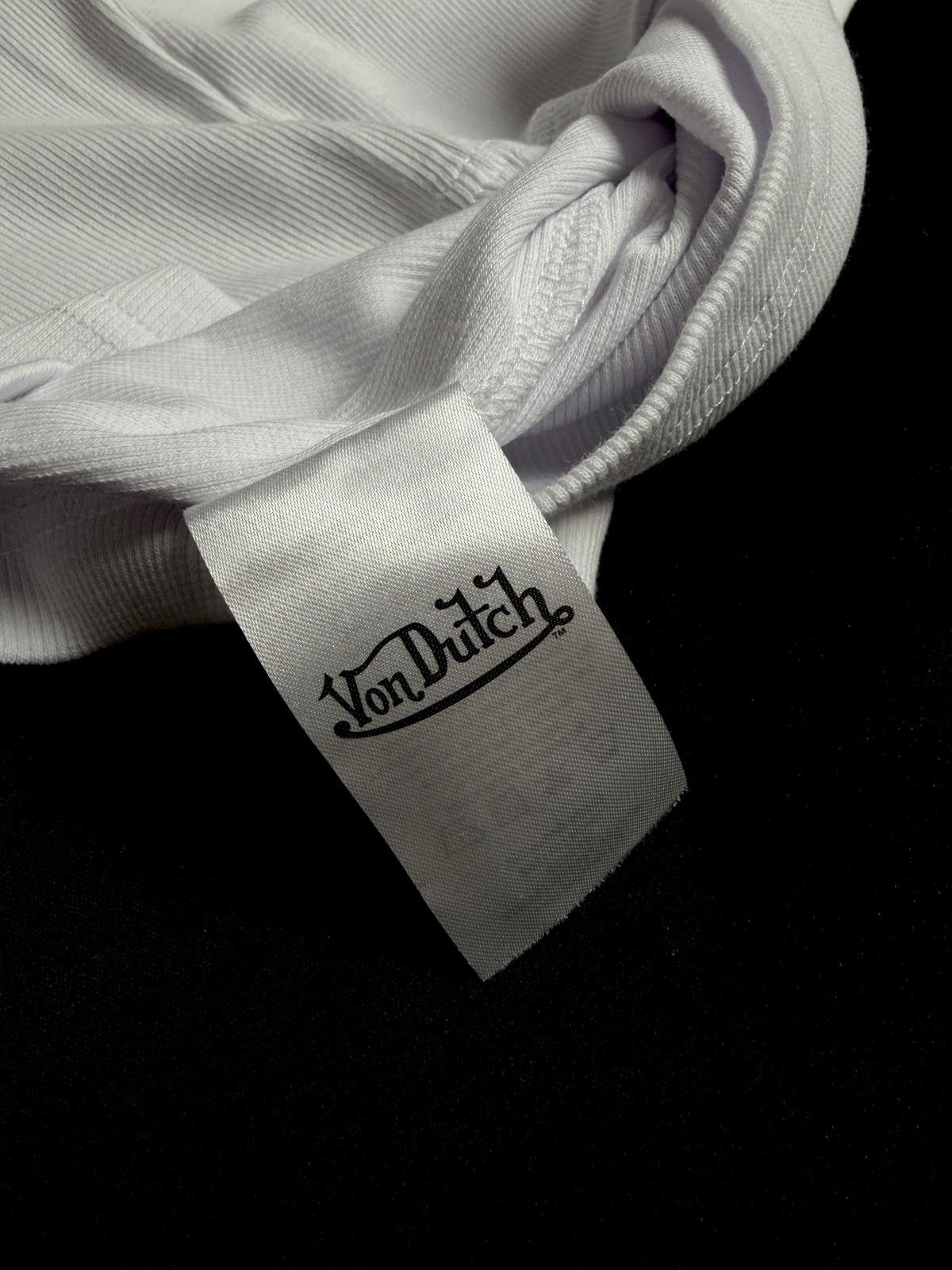 Von Dutch Y2k Von Dutch Classic Cropped White Tank Top Large Size L / US 10 / IT 46 - 7 Thumbnail