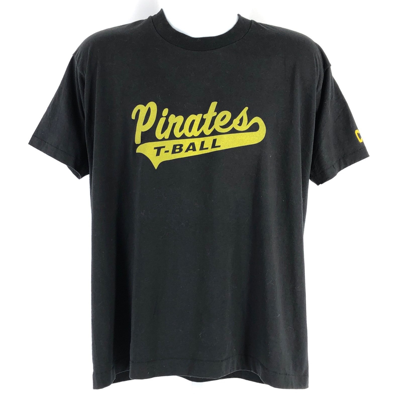 Fruit Of The Loom × Vintage 90s Pirates Tball coach tshirt 1990s vintage Size US XL / EU 56 / 4 - 1 Thumbnail