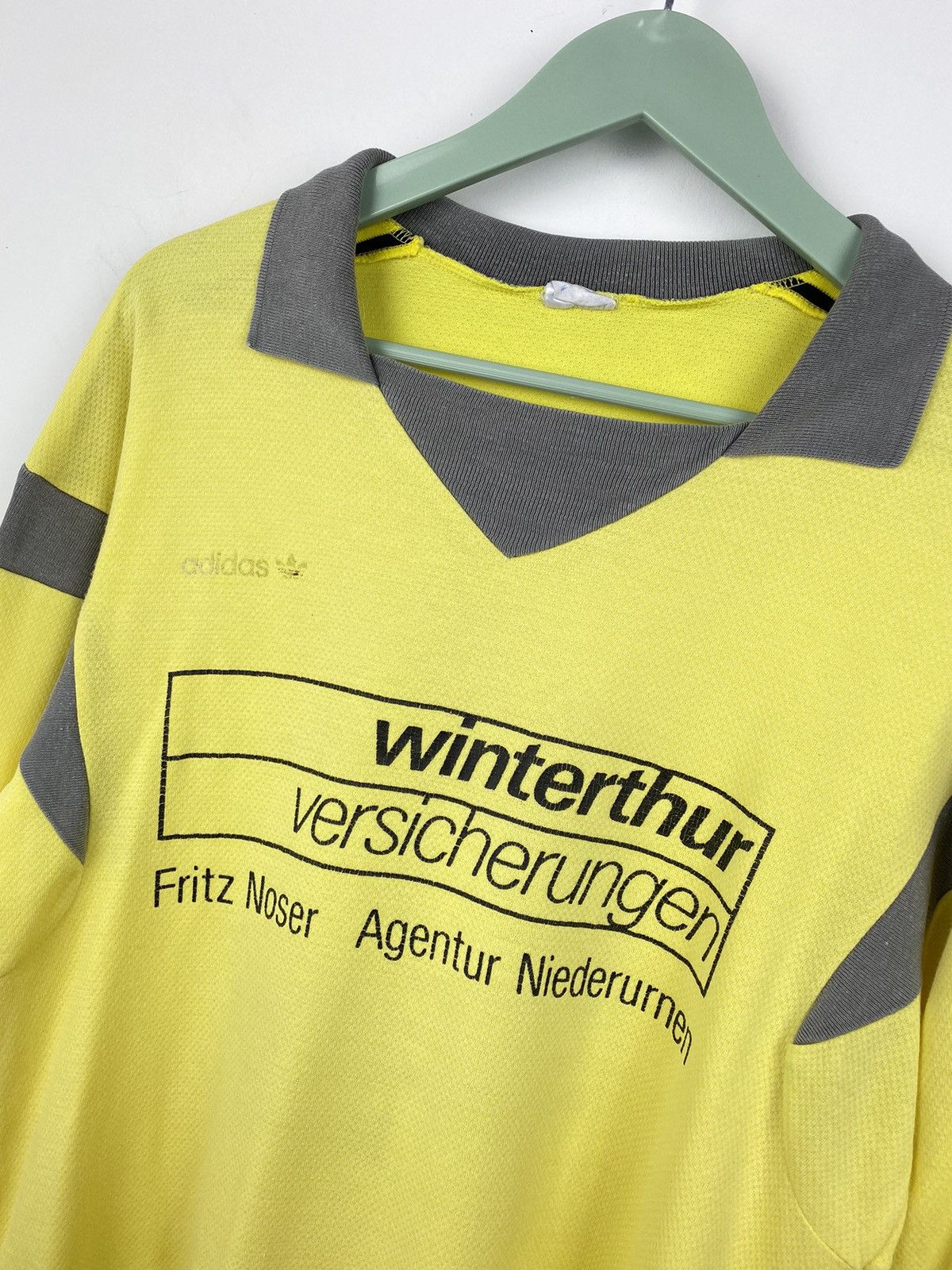 Adidas Vintage Adidas Winterthur 1980s #4 Ventex Soccer Jersey PSG Size US M / EU 48-50 / 2 - 3 Thumbnail