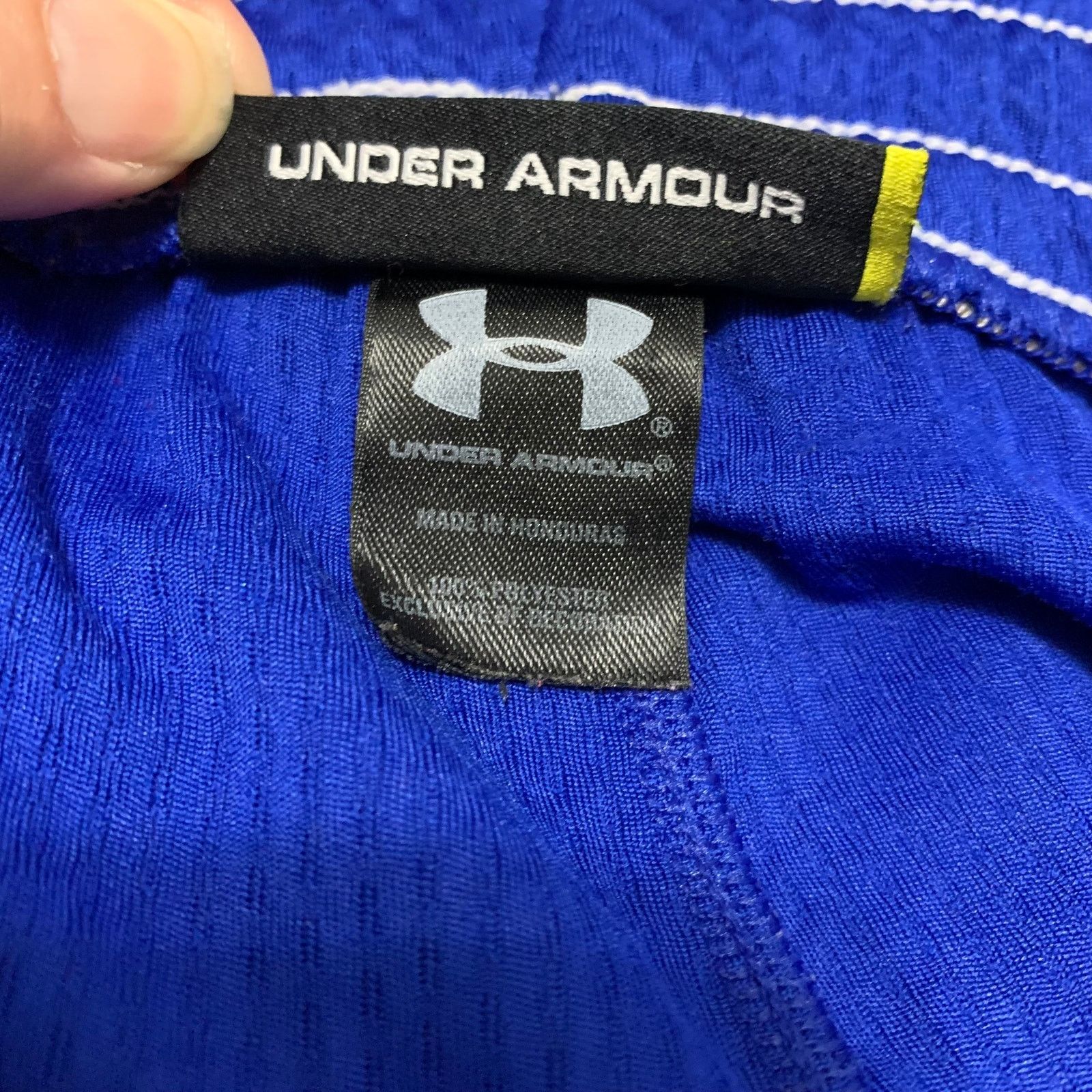 Under Armour Under Armour Basketball Loose Fit Mesh Stripe Shorts Large Size US 38 / EU 54 - 12 Thumbnail