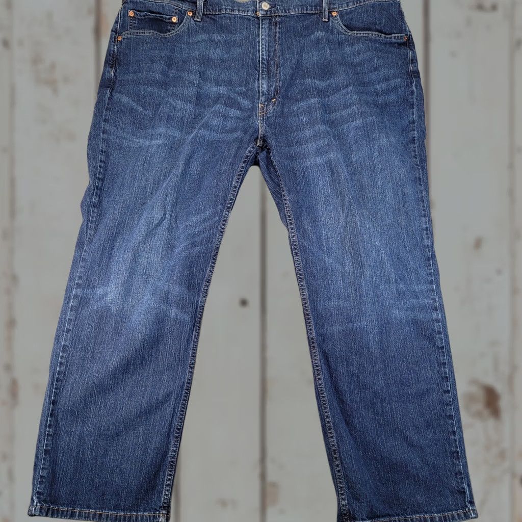 Levi's Mens Levi's 559 Relaxed Straight Leg Jeans Blue Dark Wash 47x30 Big & Tall Denim Size US 34 / EU 50 - 1 Thumbnail