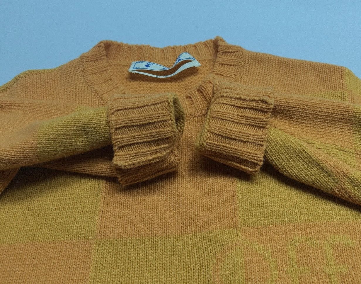 Off-White Off-White Checkerboard Logo Intarsia Sweater Size US M / EU 48-50 / 2 - 6 Thumbnail