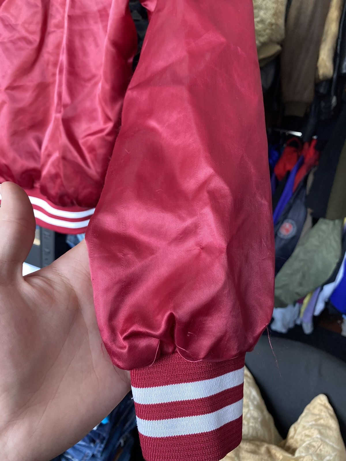 Vintage VNTG 90s USA Locker Line Red Jacket Crimson Tide Alabama Size US S / EU 44-46 / 1 - 19 Thumbnail