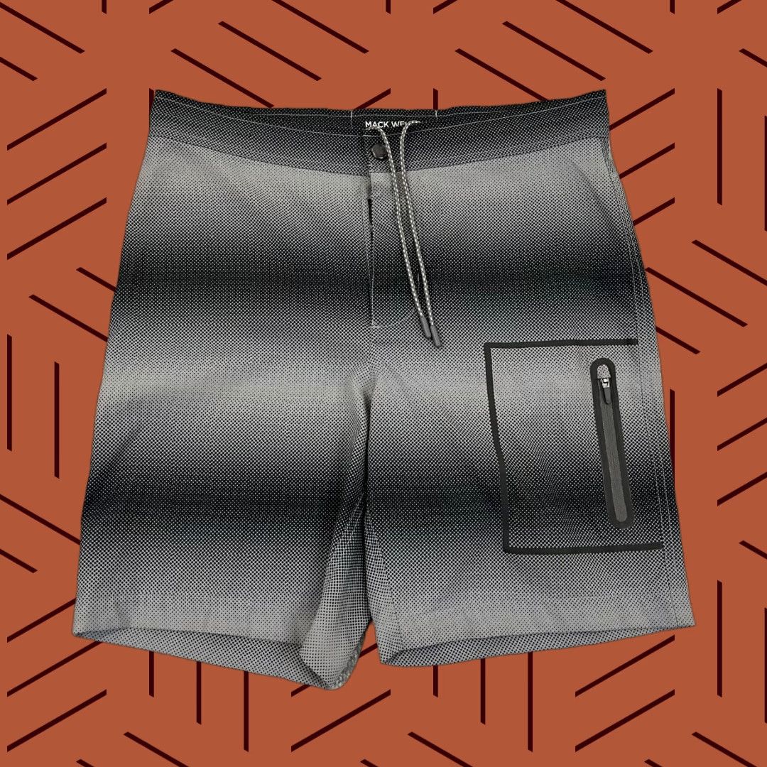 Vintage MACK WELDON Swim Trunks Mens 32 Grey Board Shorts Unlined 8" 31/32 Bathing Suit Beach Outdoor Sports Mens Size US 32 / EU 48 - 1 Thumbnail