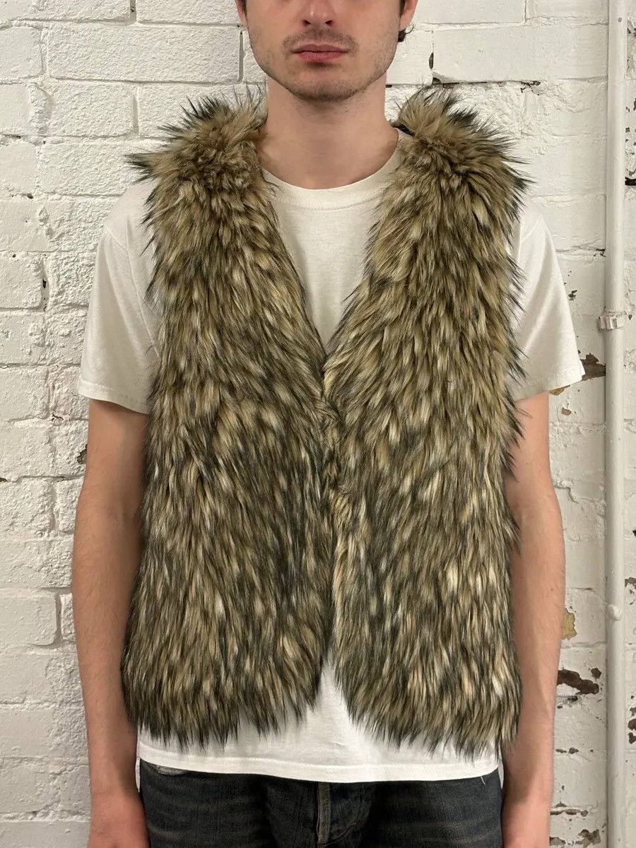 Polo Ralph Lauren 2010s Ralph Lauren Denim & Supply Beige Faux Fur Vest Size US S / EU 44-46 / 1 - 2 Thumbnail