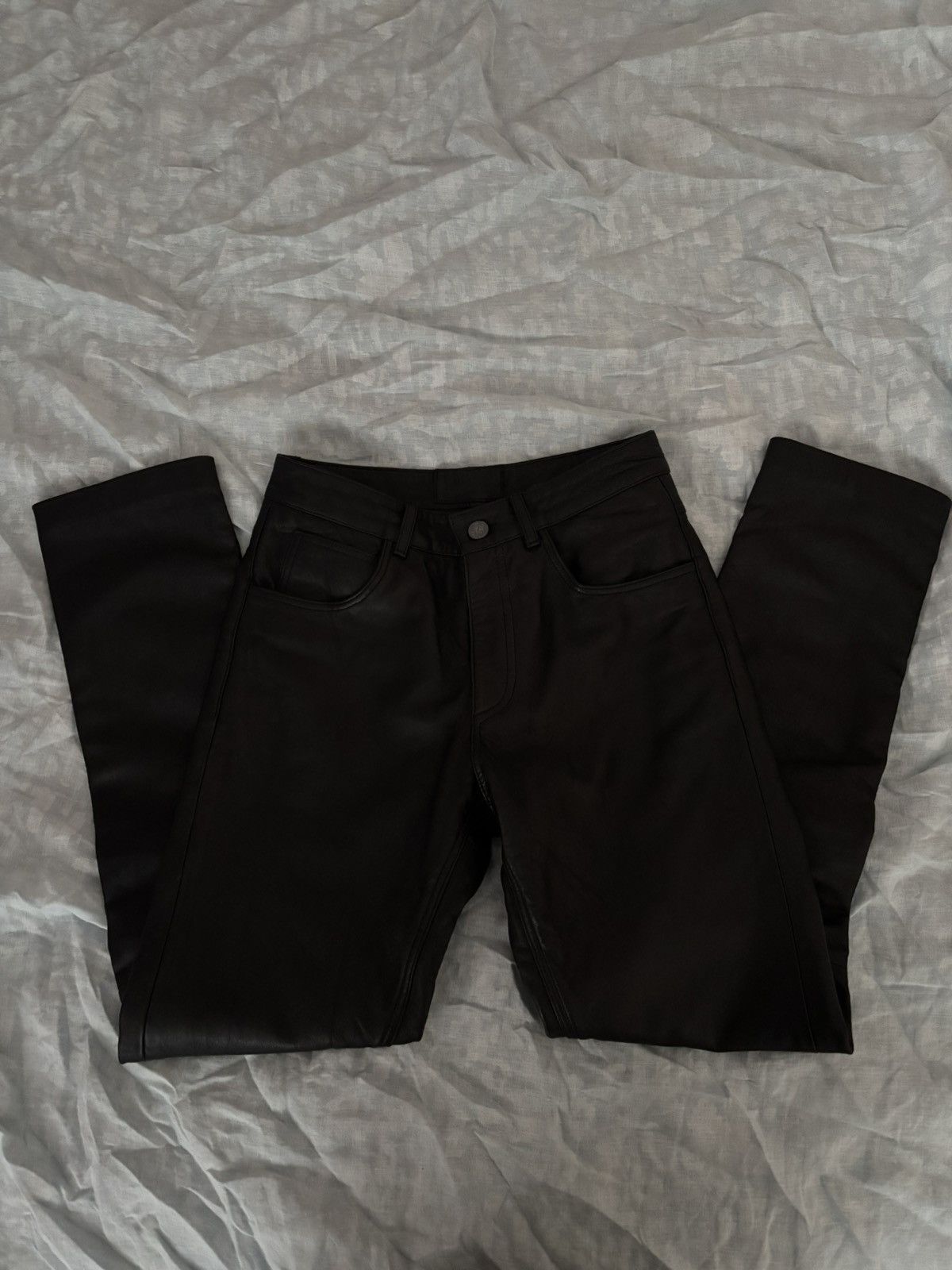 Other UK OTHER UK LEATHER PANTS Size 28" / US 6 / IT 42 - 2 Thumbnail