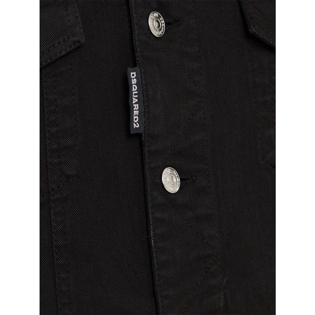 Dsquared2 DSQUARED2 Dan Black Denim Jacket New & Authentic (Men's size Size US S / EU 44-46 / 1 - 3 Thumbnail