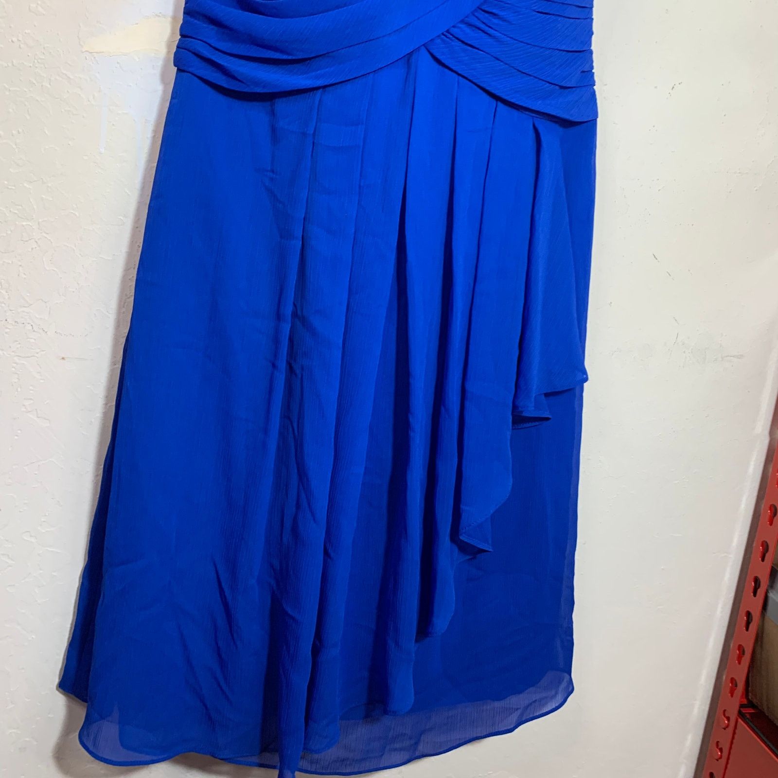 Other David's Bridal Blue Chiffon Mini Dress Size 2 Size XS / US 0-2 / IT 36-38 - 7 Thumbnail