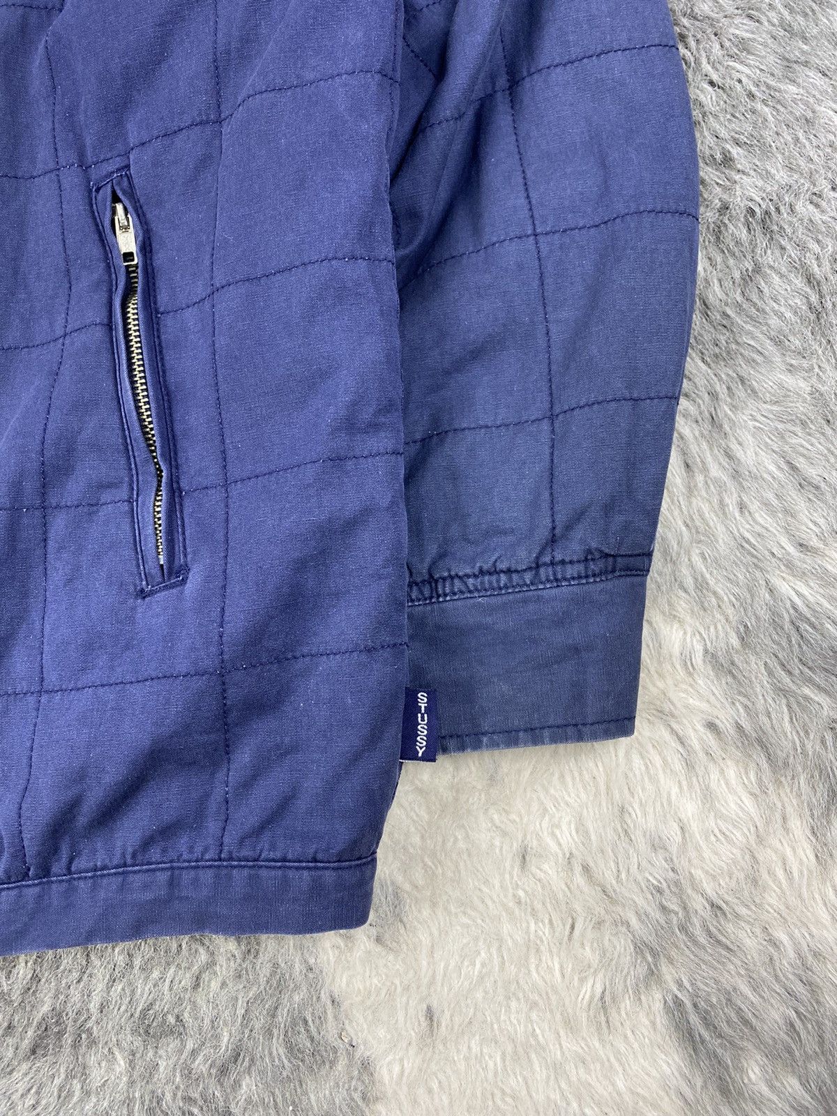 Stussy Vintage Rare STUSSY Checked Stitch Quilted Jacket Size US XL / EU 56 / 4 - 5 Thumbnail
