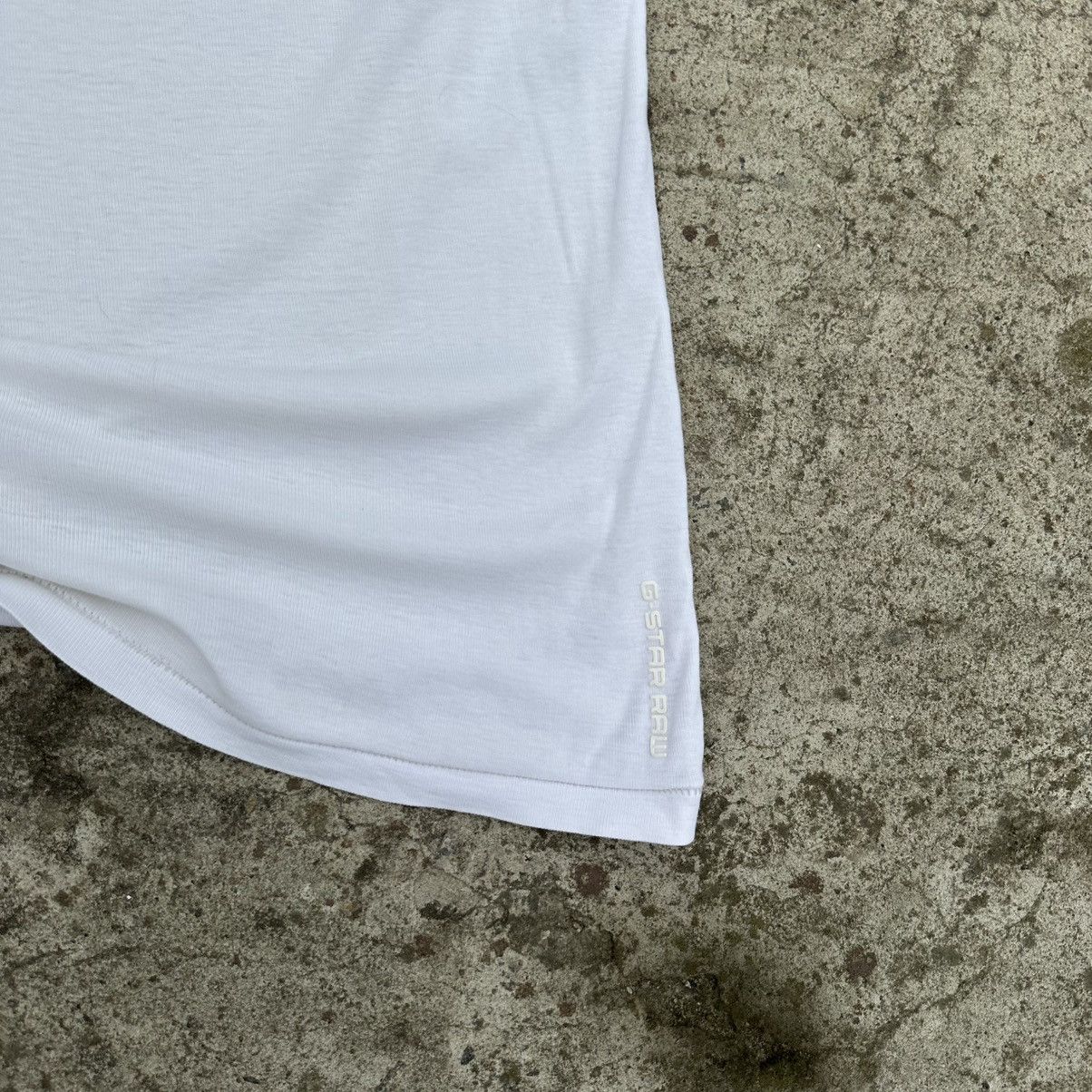 If Six Was Nine Vintage G-Star Raw Tank Top Centre Logo Sleeves Grunge 00s Size US XXL / EU 58 / 5 - 6 Thumbnail