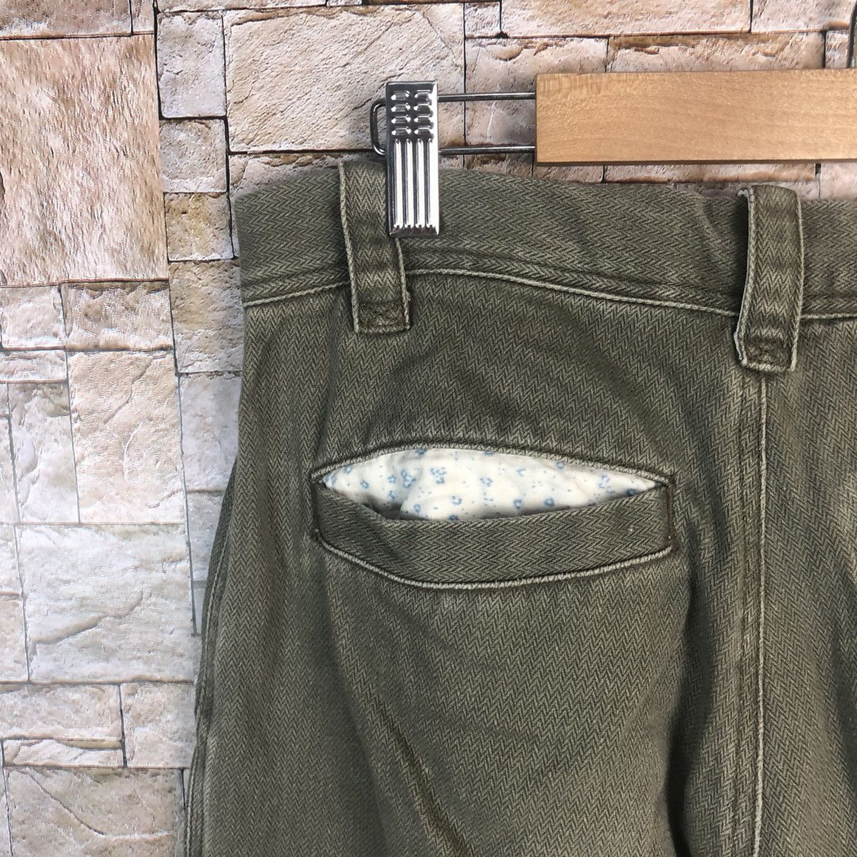 Japanese Brand Sunny Clouds Green Cargo Multipocket Pants #A50 Size US 29 - 15 Thumbnail