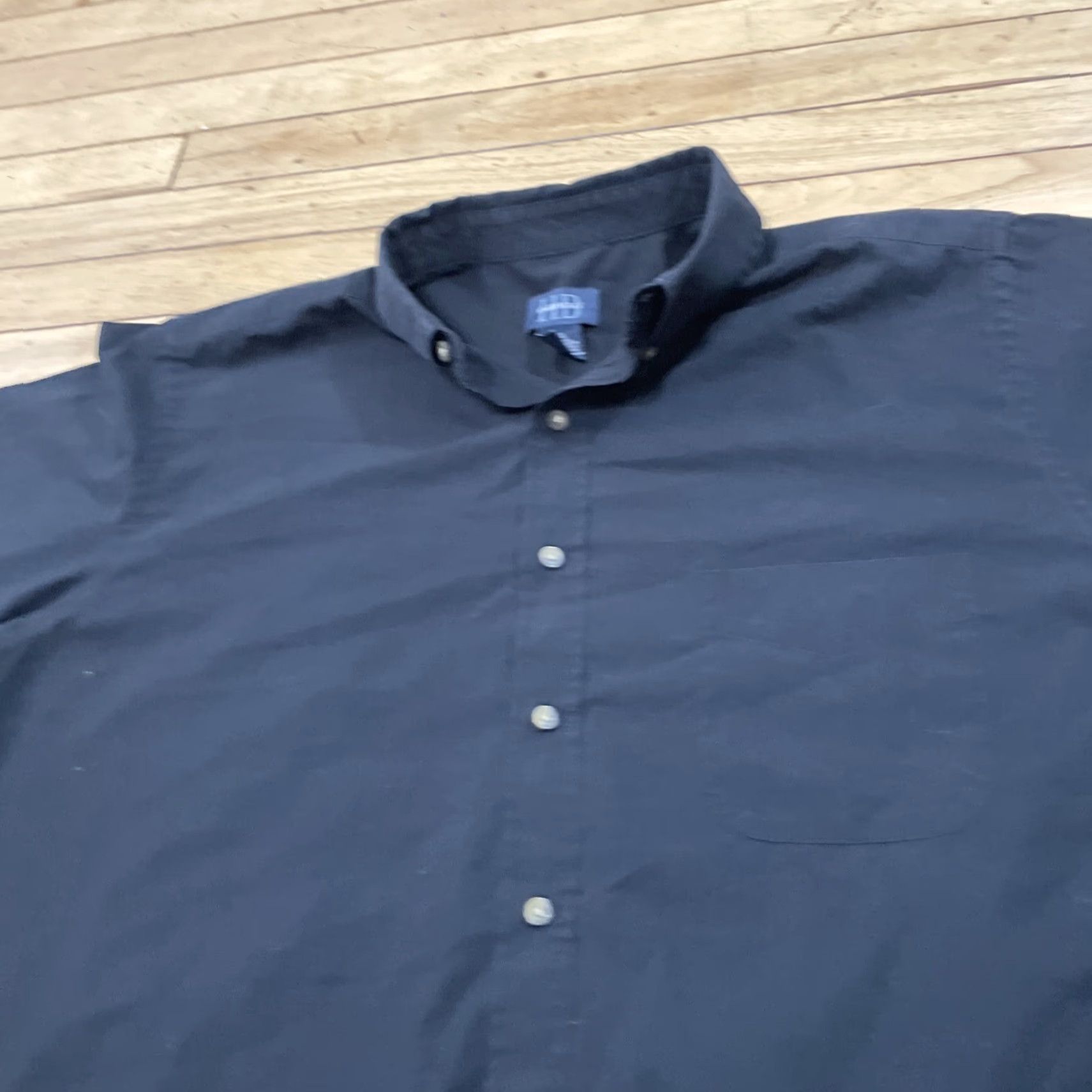 Vintage Harbor Bay Mens XL Button-Up Shirt Black Cowboy Fade Lightweight Essential XL Size US XL / EU 56 / 4 - 3 Thumbnail