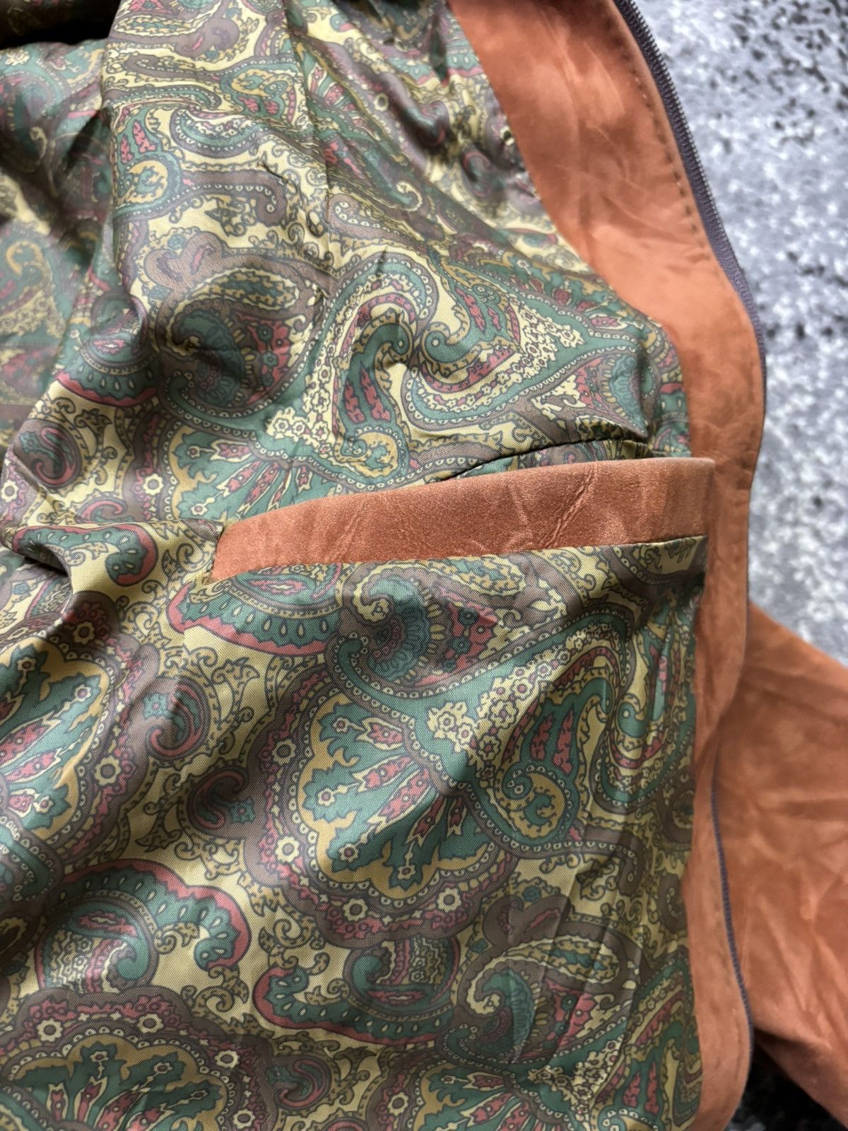 Japanese Brand × Vintage Vintage y2k Suede Bomber Jacket Brown Size L / US 10 / IT 46 - 5 Thumbnail