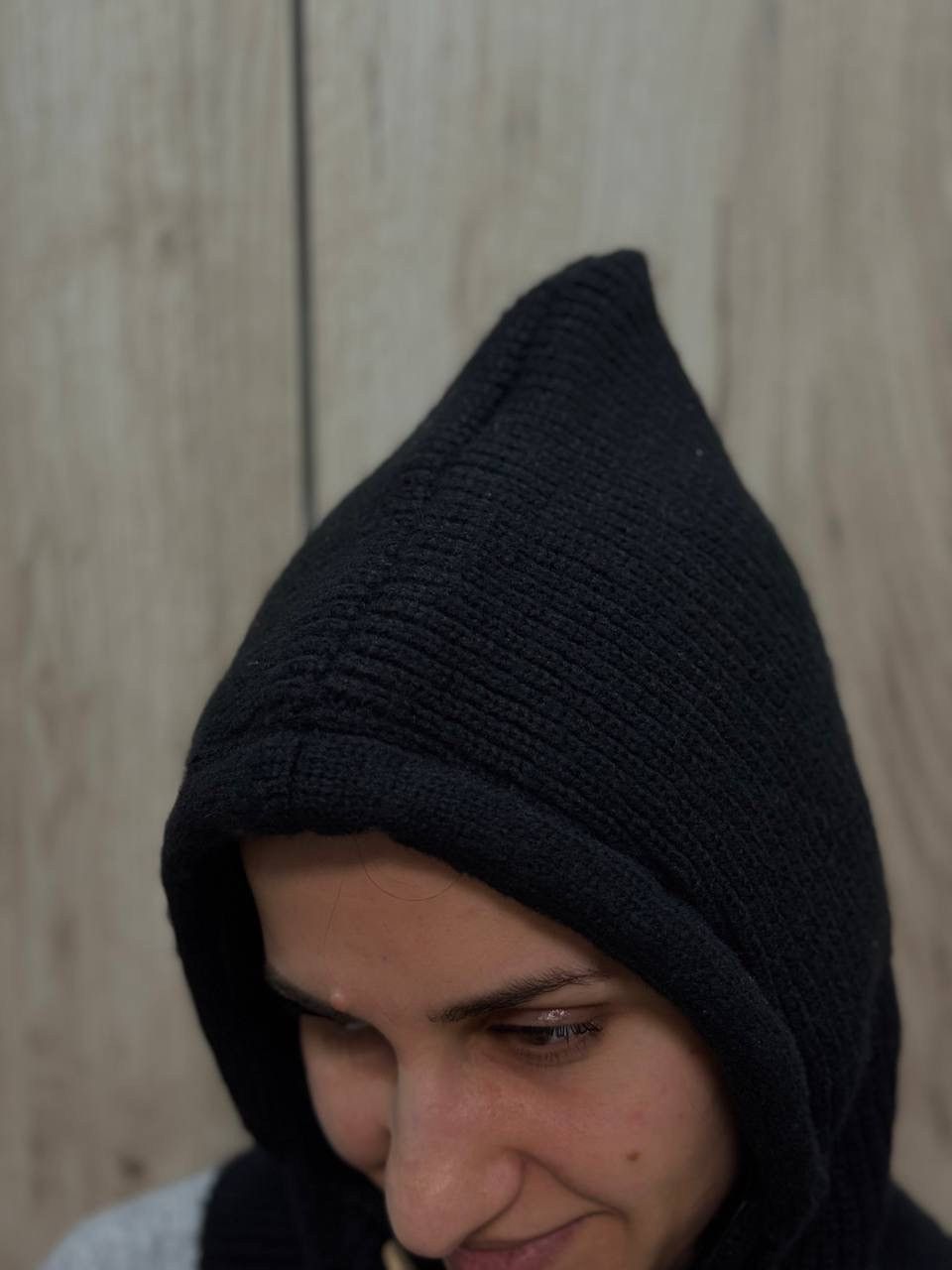 Le Grande Bleu (L.G.B.) VTG Women’s Knit Hood Grunge Avantgarde 00s USA Size ONE SIZE - 8 Thumbnail