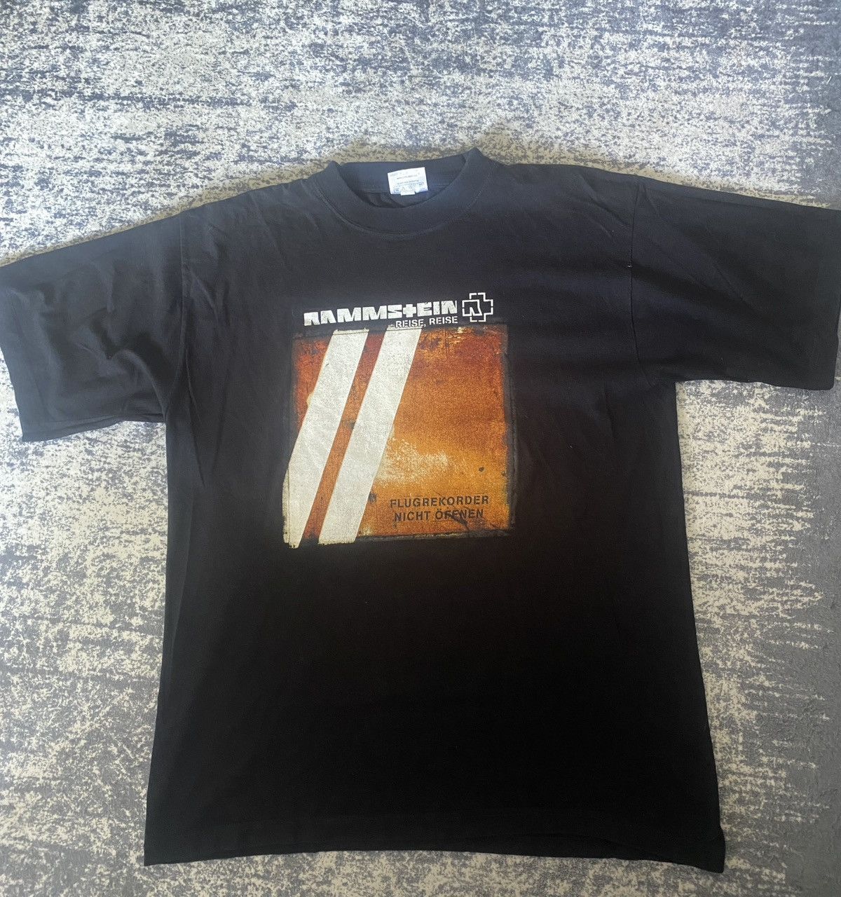 Band Tees Rammstein reise reise ultra rare fullprint vintage te 00s Size US L / EU 52-54 / 3 - 1 Thumbnail