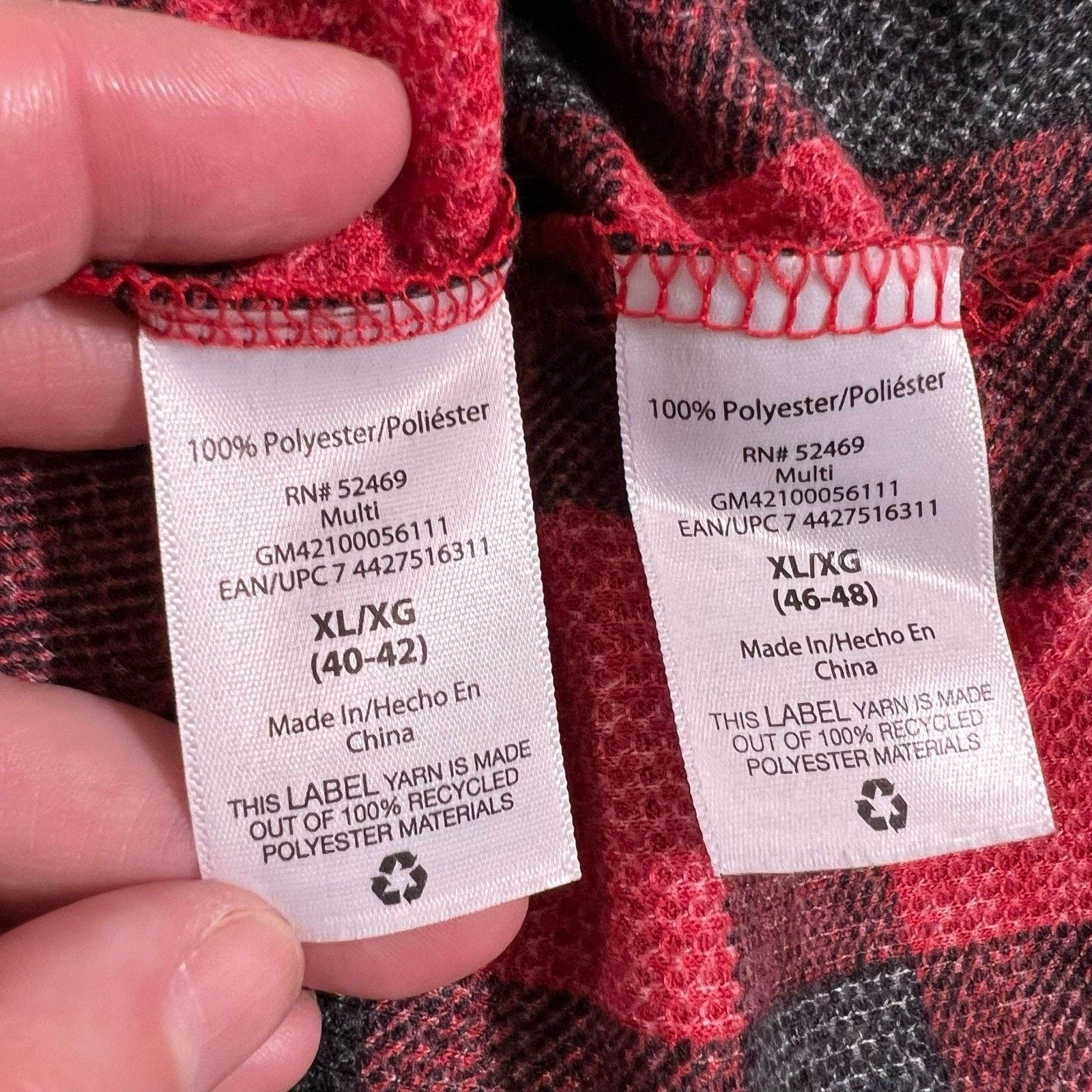 George George Christmas Theme Pajamas Holiday Sleepwear Set Plaid Size US XL / EU 56 / 4 - 14 Thumbnail