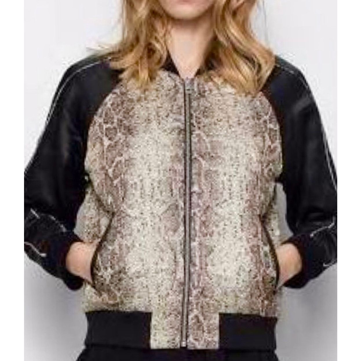 Zadig & Voltaire Zadig & Voltaire Billy Snake Deluxe Bomber Jacket XS Size XS / US 0-2 / IT 36-38 - 2 Thumbnail