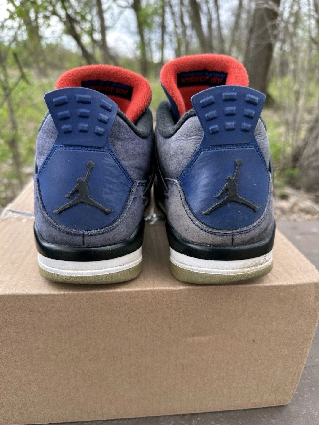 Jordan Brand Nike Air Jordan Retro 4 Winter Loyal Blue Size 10.5 Men Size US 10.5 / EU 43-44 - 5 Thumbnail